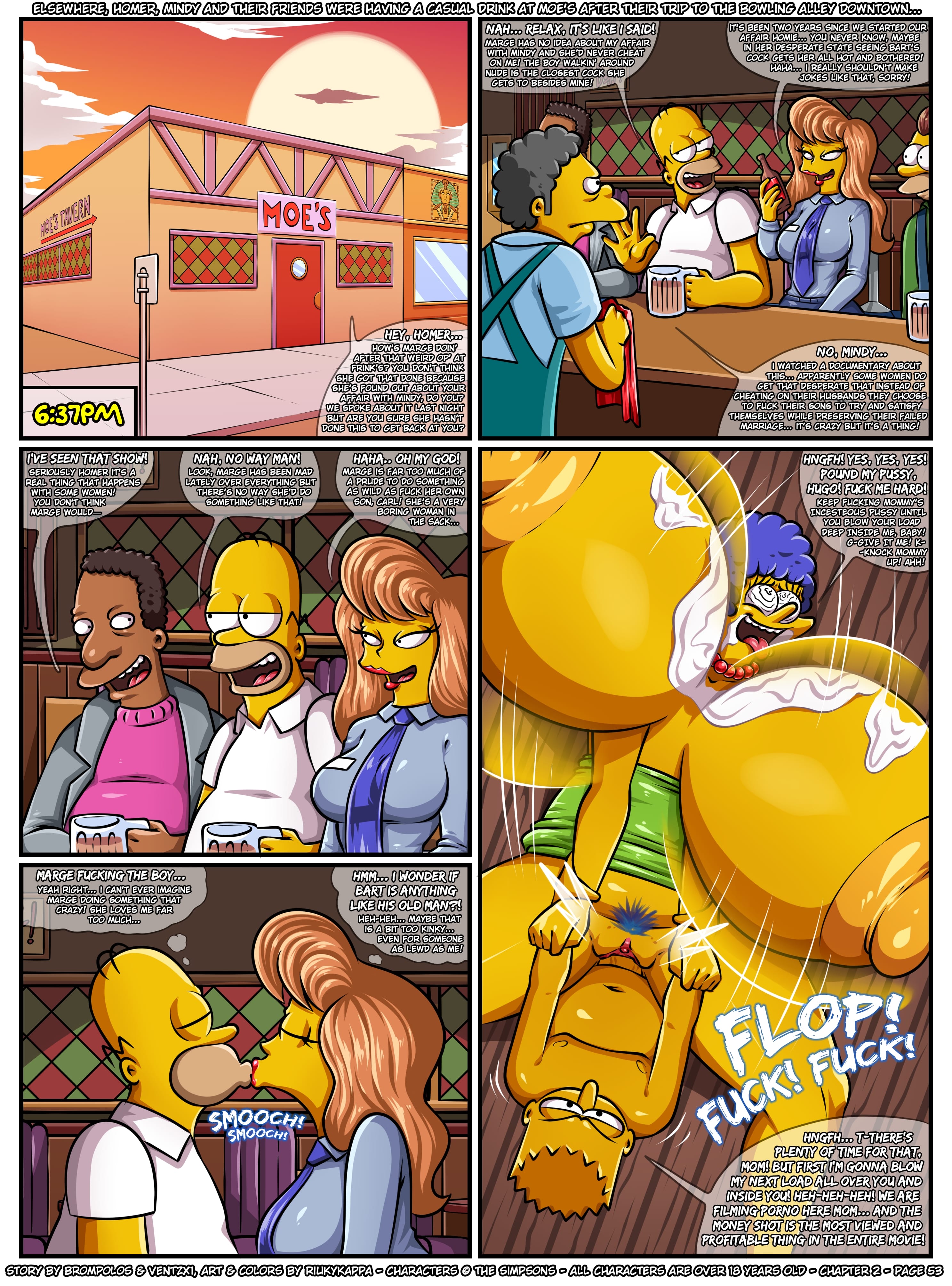 The Sexensteins (The Simpsons) [Brompolos] 2 . The Sexensteins - Chapter 2 (The Simpsons) [Brompolos] – page 55