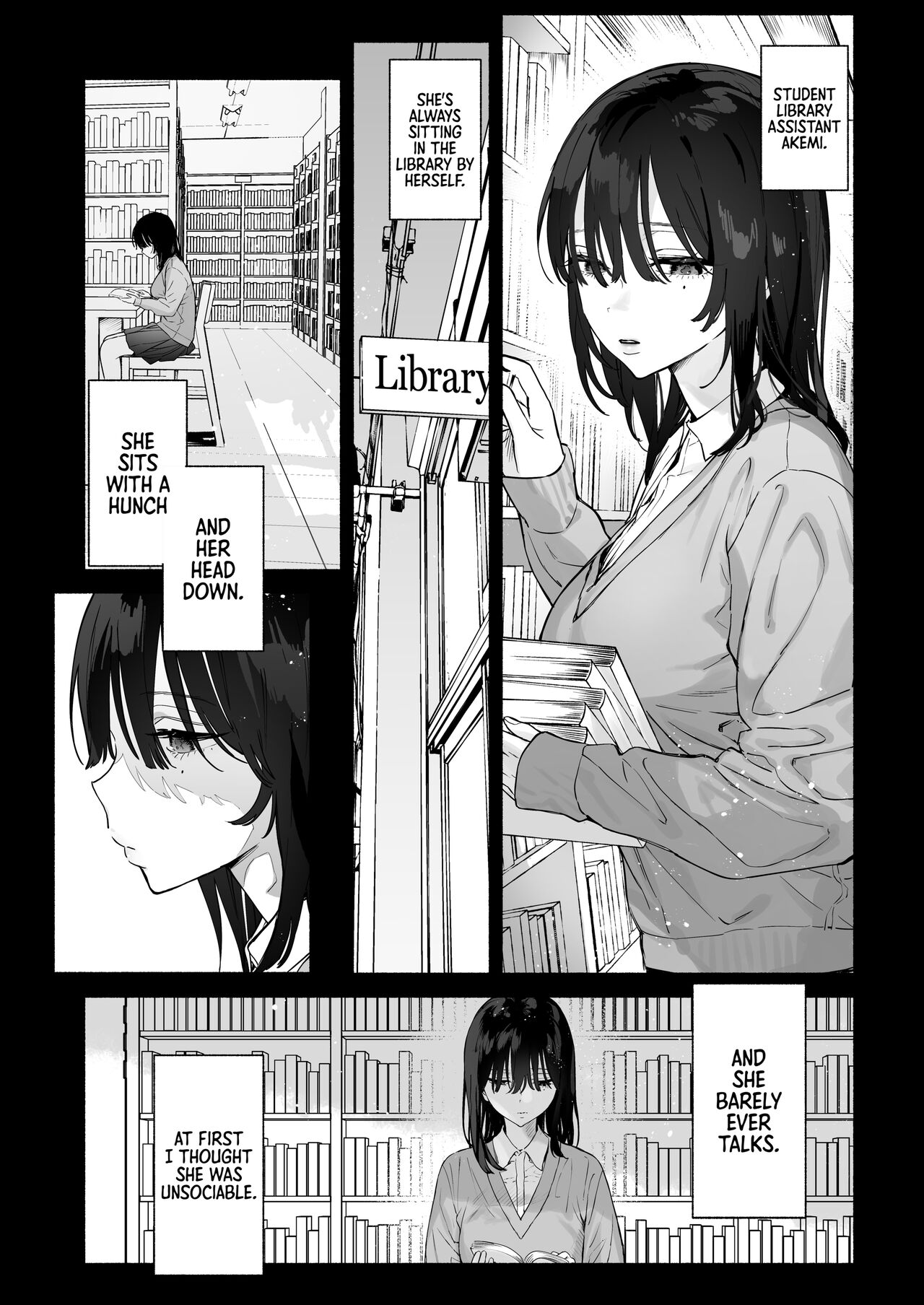 Mukuchi na Tosho Iin to Sex Zuke [Yuzuha] 2 . Mukuchi na Tosho Iin to Sex Zuke - Chapter 2 [Yuzuha] – page 4