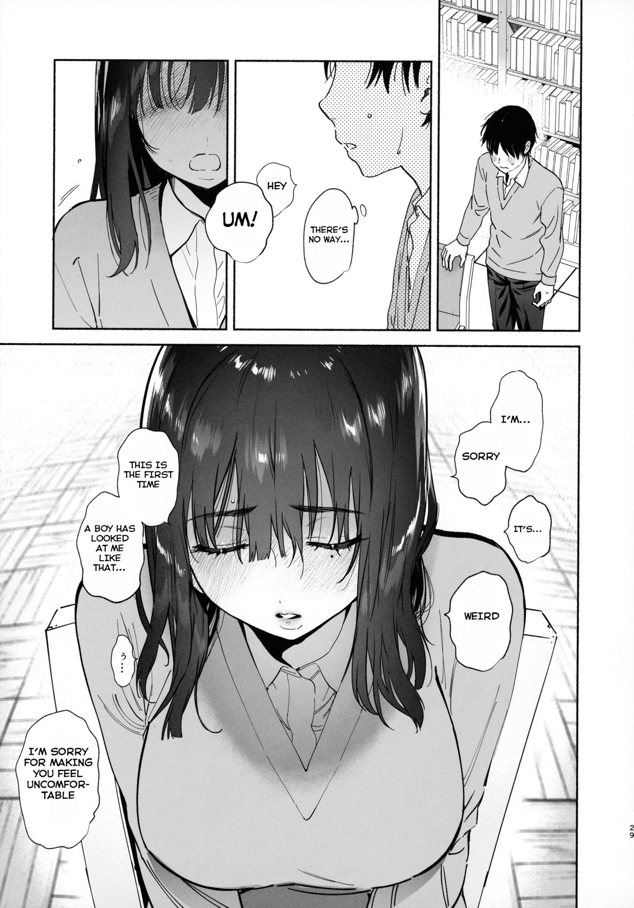 Mukuchi na Tosho Iin to Sex Zuke [Yuzuha] 1 . Mukuchi na Tosho Iin to Sex Zuke - Chapter 1 [Yuzuha] – page 28