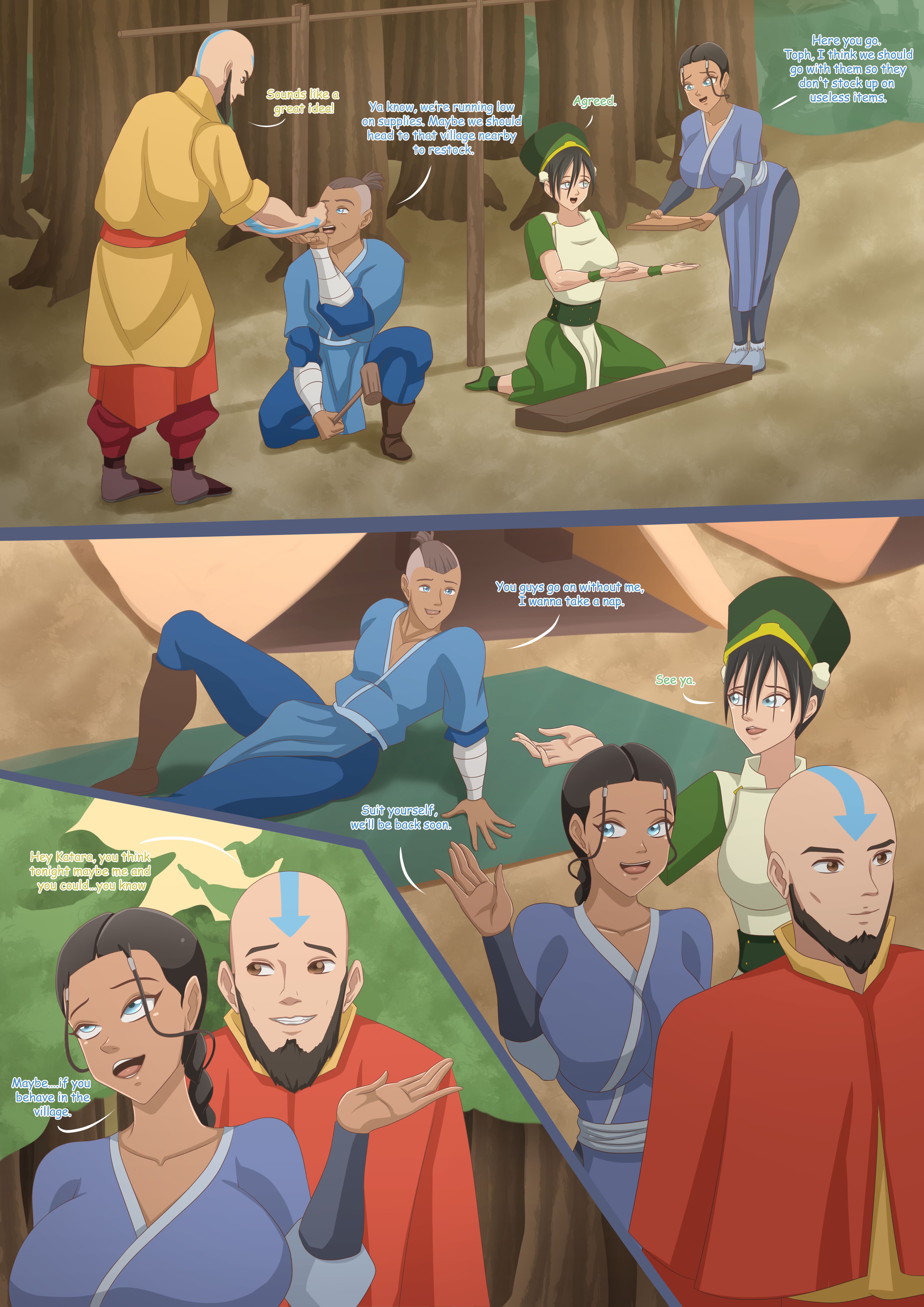 Katara’s Lust for Pleasure (Avatar:The last Airbender) [Magnificent Sexy Gals] 1 . Katara's Lust for Pleasure - Chapter 1 (Avatar:The last Airbender) [Magnificent Sexy Gals] – page 2