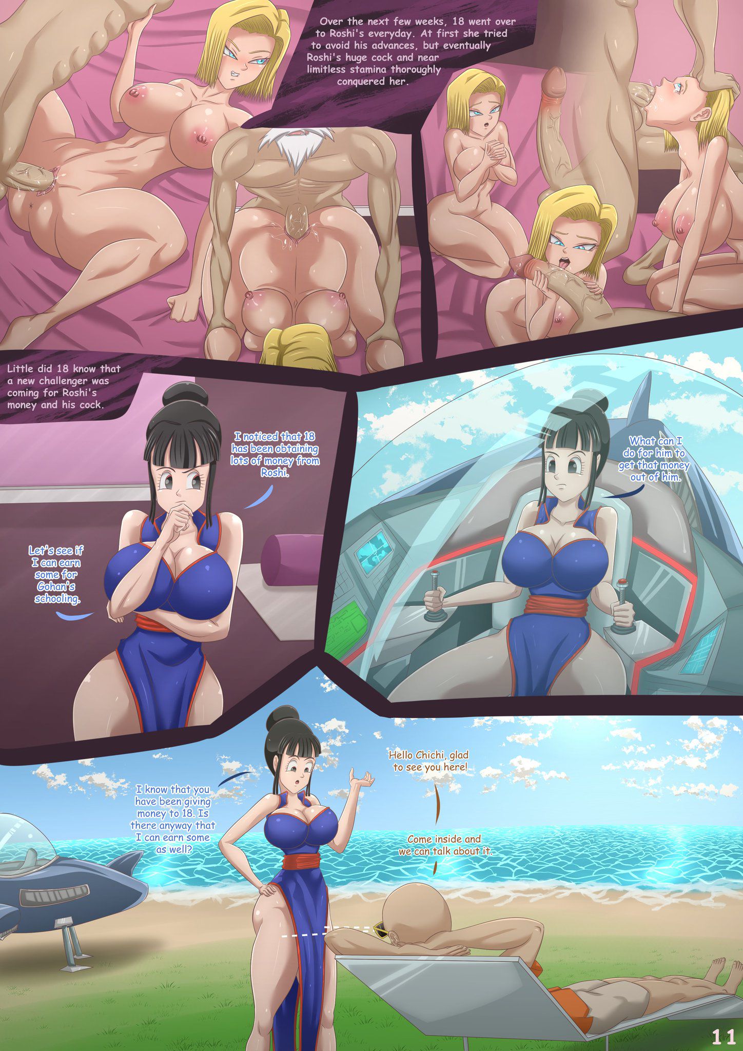 Kame’s Continuous Conquest (Dragon Ball Z) [Magnificent Sexy Gals] 1 . Kame's Continuous Conquest - Chapter 1 (Dragon Ball Z) [Magnificent Sexy Gals] – page 13