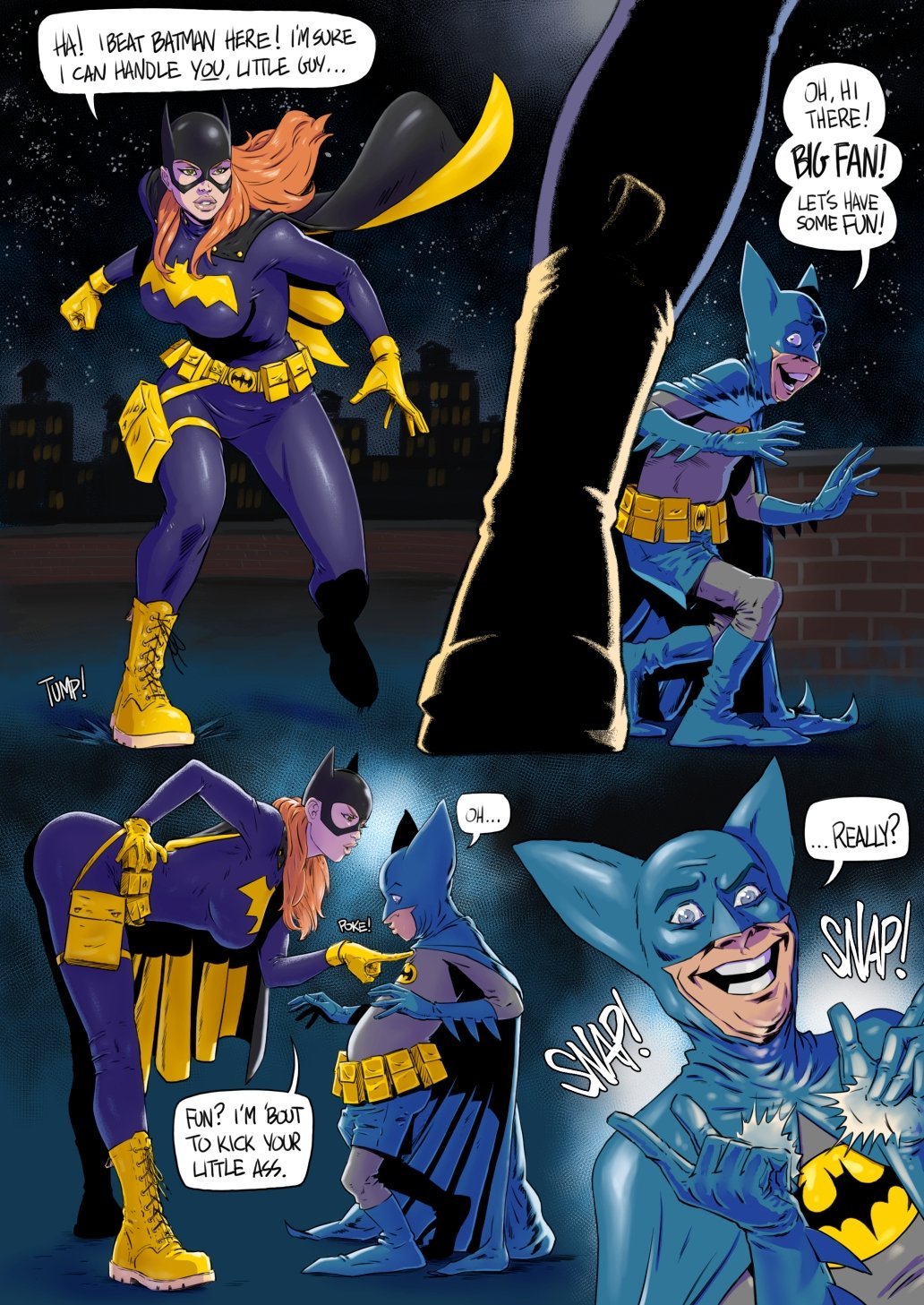 Bat Girl vs Bat Mite (Batman) [Fenris Comix] 1 . Bat Girl vs Bat Mite - Chapter 1 (Batman) [Fenris Comix] – page 1
