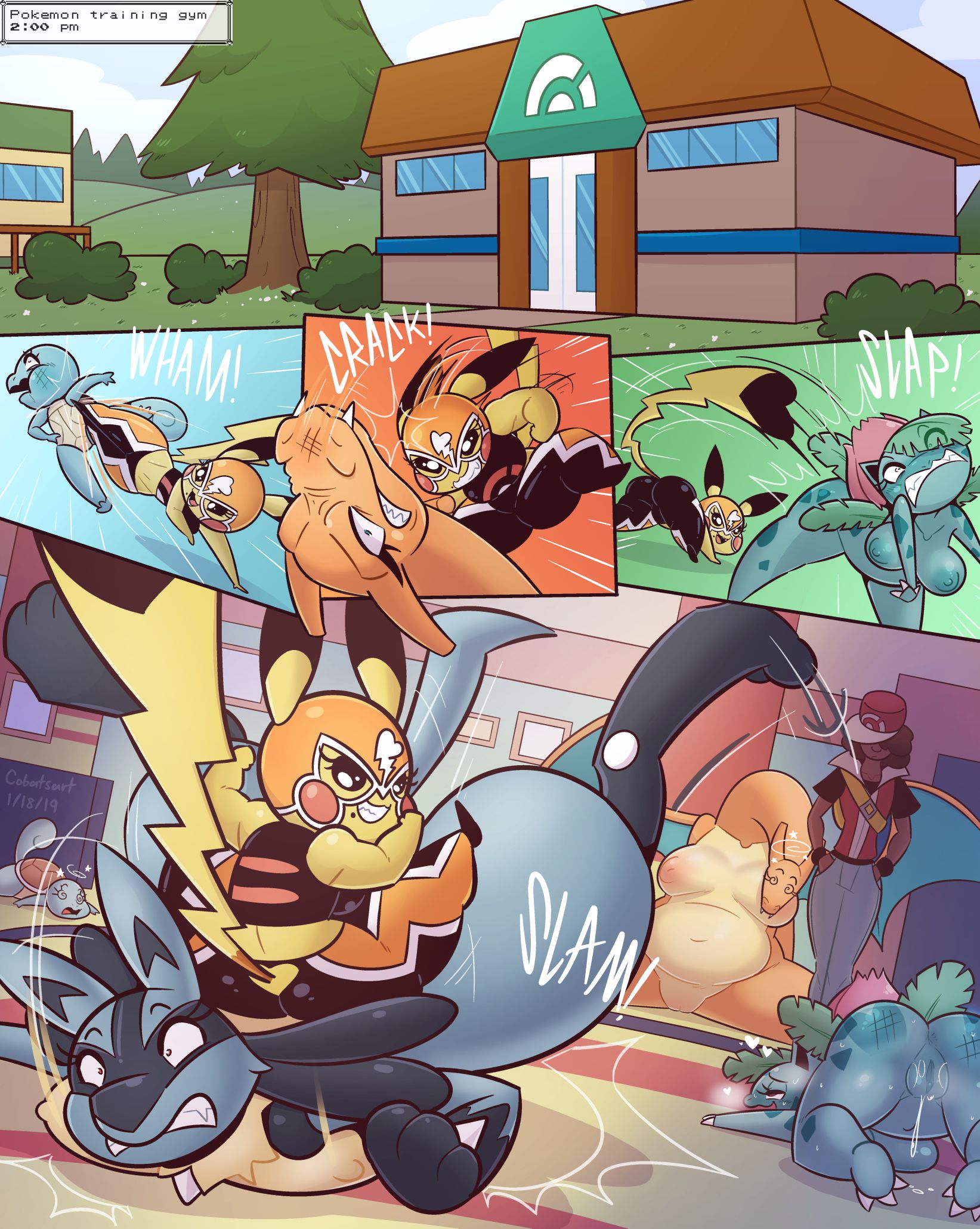 Chica’s Typical Training Day (Pokemon) [Cobatsart] 1 . Chica's Typical Training Day - Chapter 1 (Pokemon) [Cobatsart] – page 1