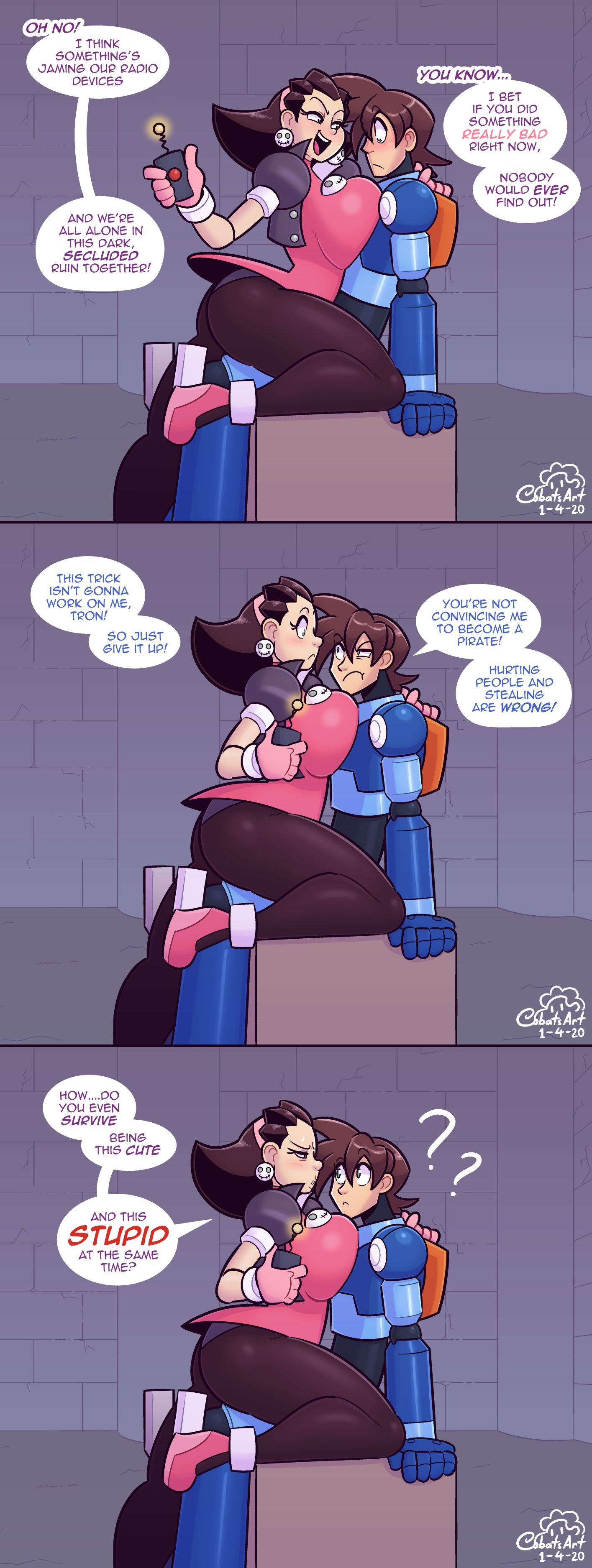 Tron Bonne and Mega-Dweeb (Mega Man Legends) [Cobatsart] Tron Bonne and Mega-Dweeb - (Mega Man Legends) [Cobatsart] – page 5