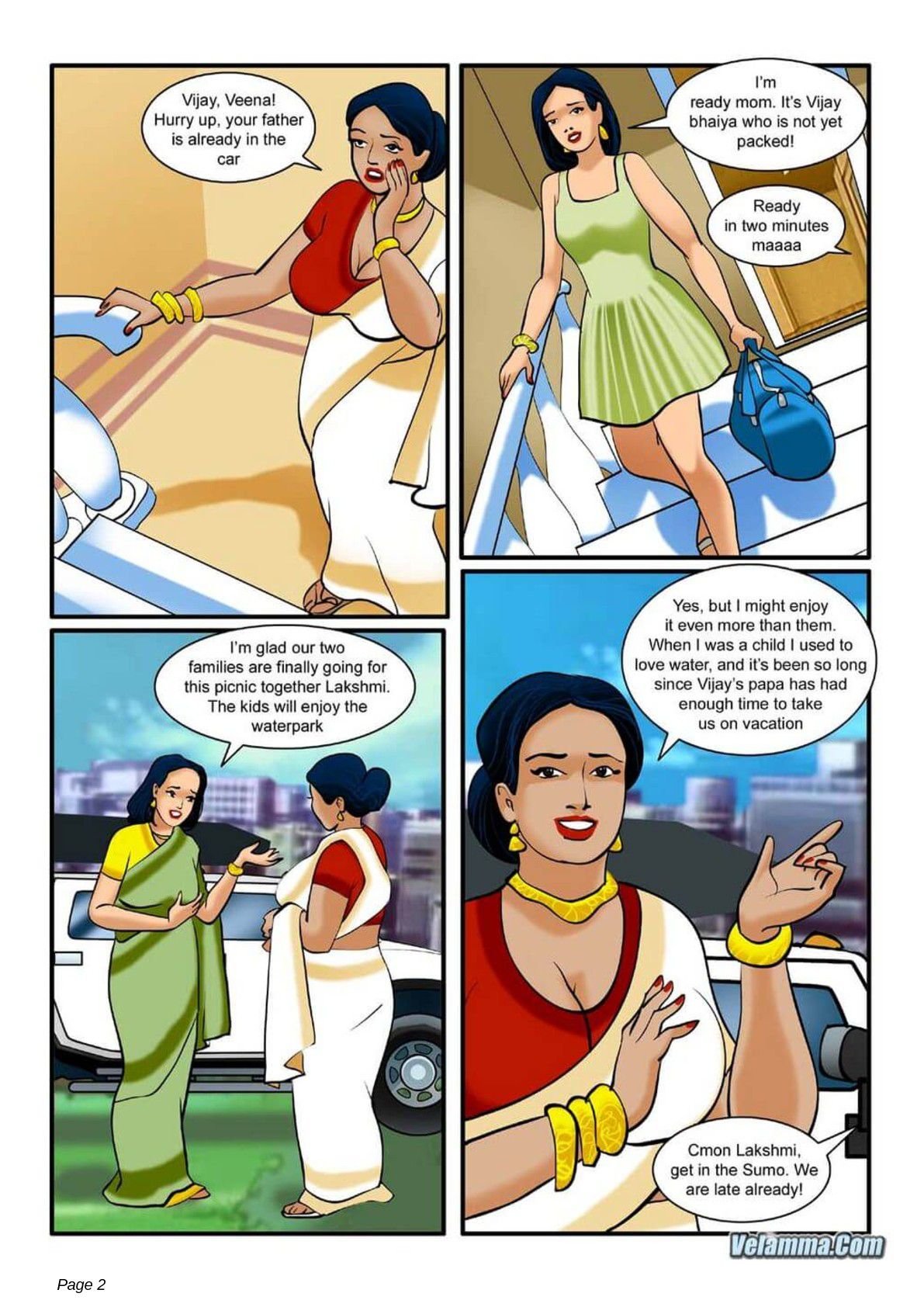 Velamma [Velamma] 4 . Velamma - Chapter 4 - The Picnic [Velamma] – page 2