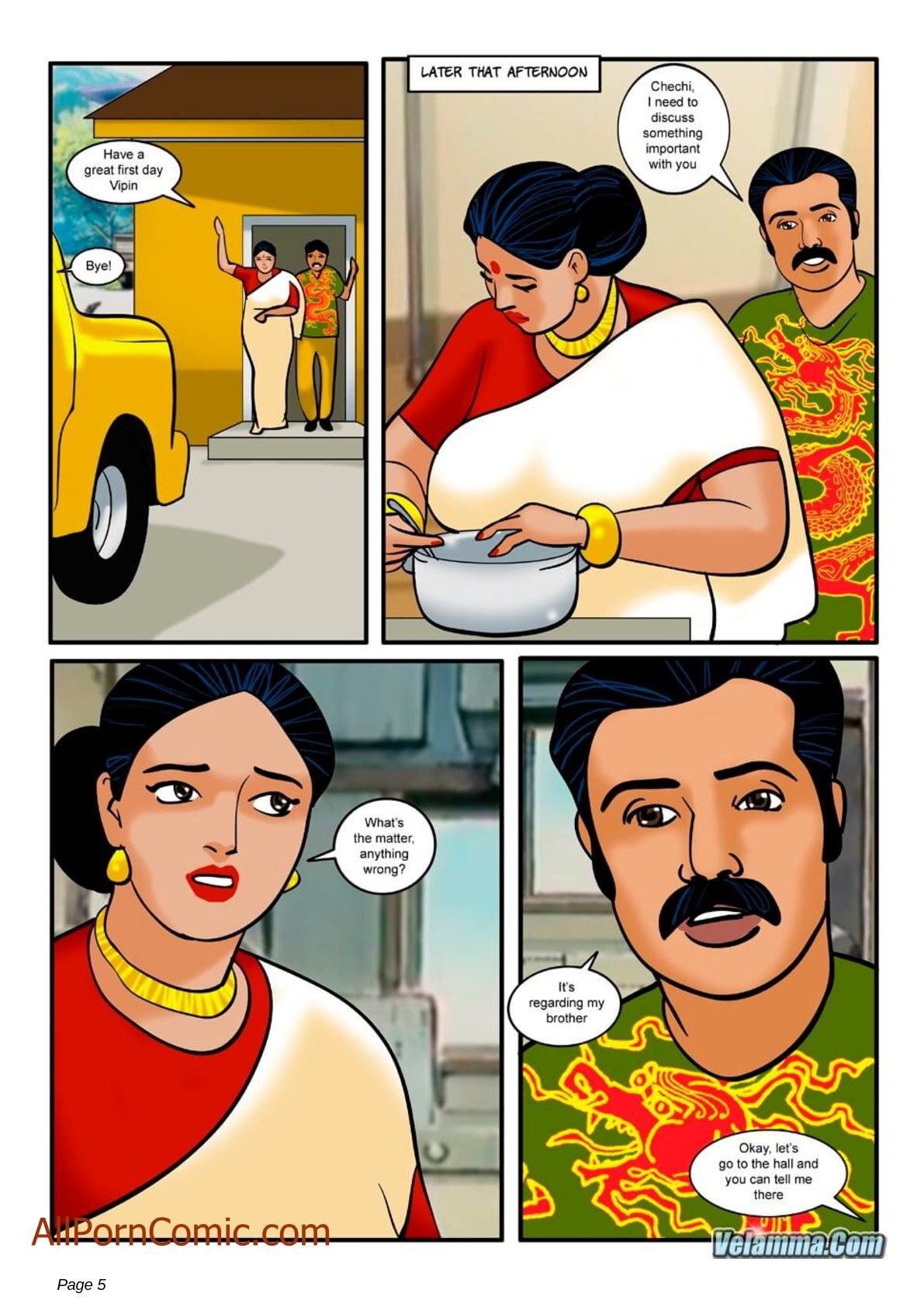 Velamma [Velamma] 9 . Velamma - Chapter 9 - Taking Virginity [Velamma] – page 5