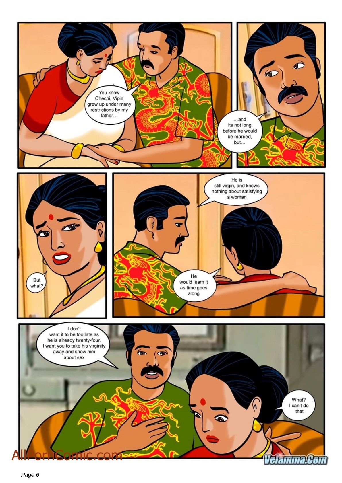 Velamma [Velamma] 9 . Velamma - Chapter 9 - Taking Virginity [Velamma] – page 6