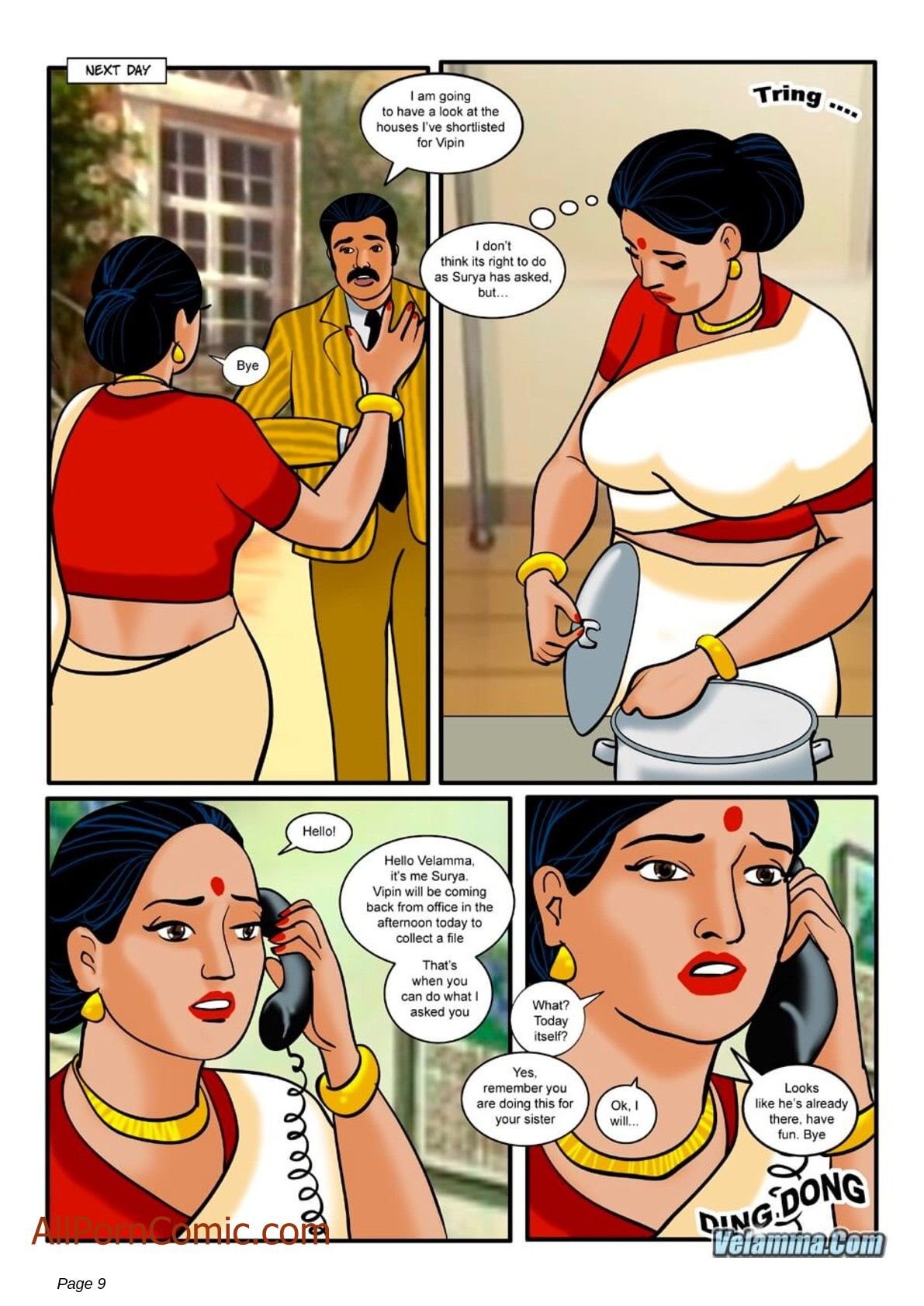 Velamma [Velamma] 9 . Velamma - Chapter 9 - Taking Virginity [Velamma] – page 9