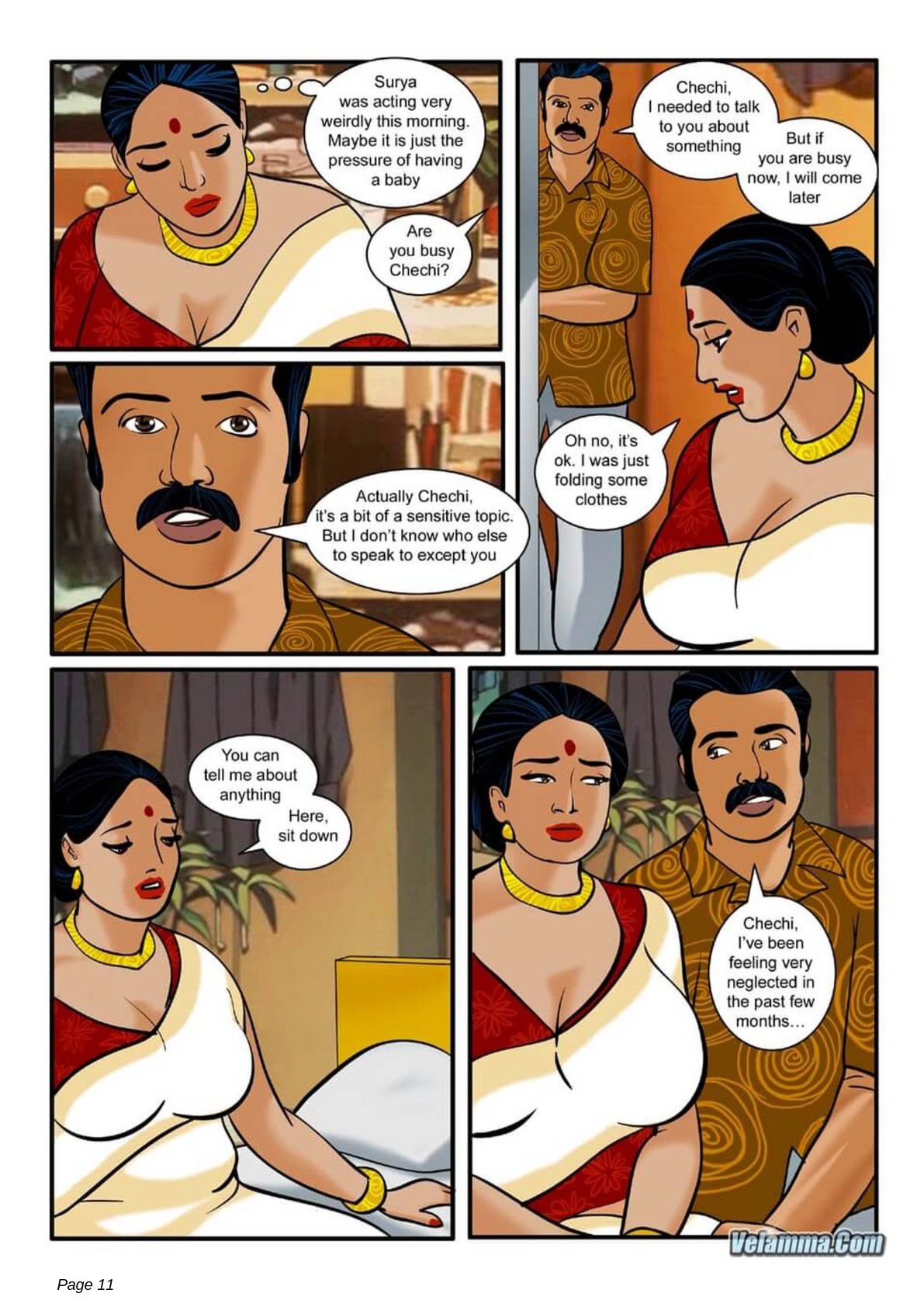 Velamma [Velamma] 3 . Velamma - Chapter 3 - How Far Would You Go For Your Family [Velamma] – page 11