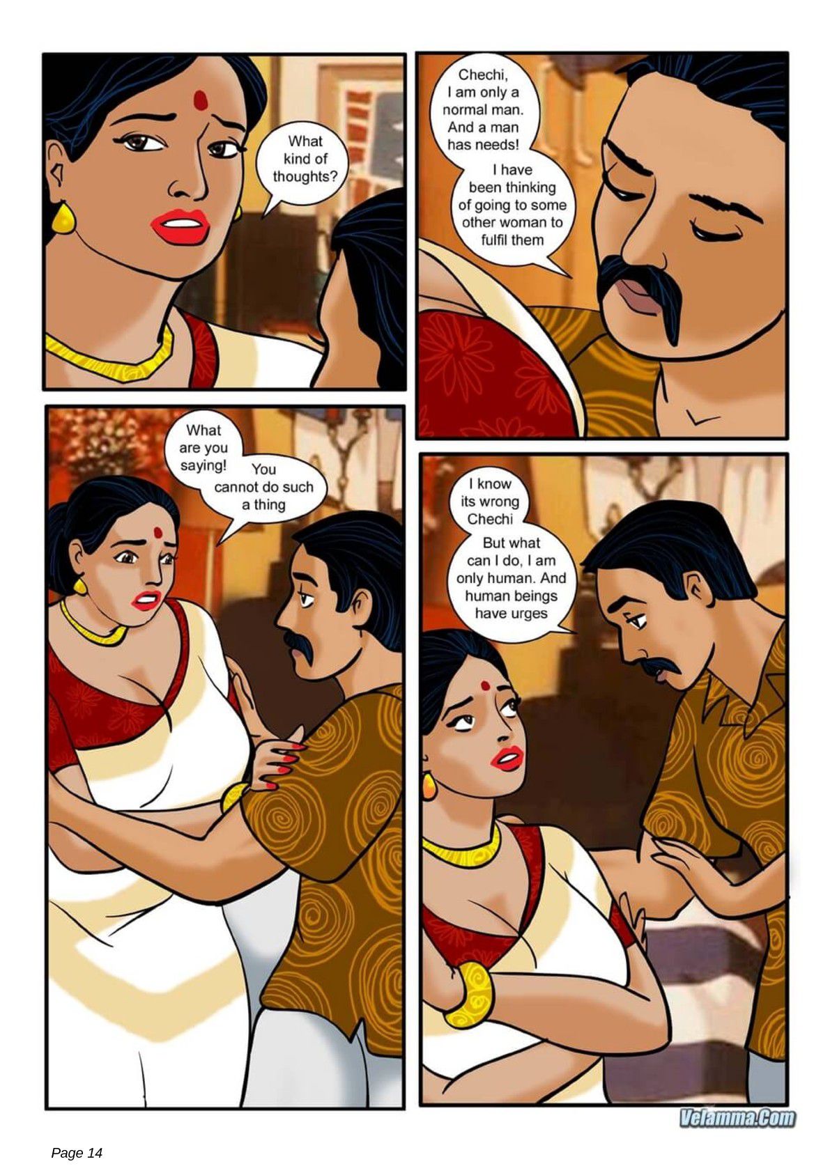 Velamma [Velamma] 3 . Velamma - Chapter 3 - How Far Would You Go For Your Family [Velamma] – page 14