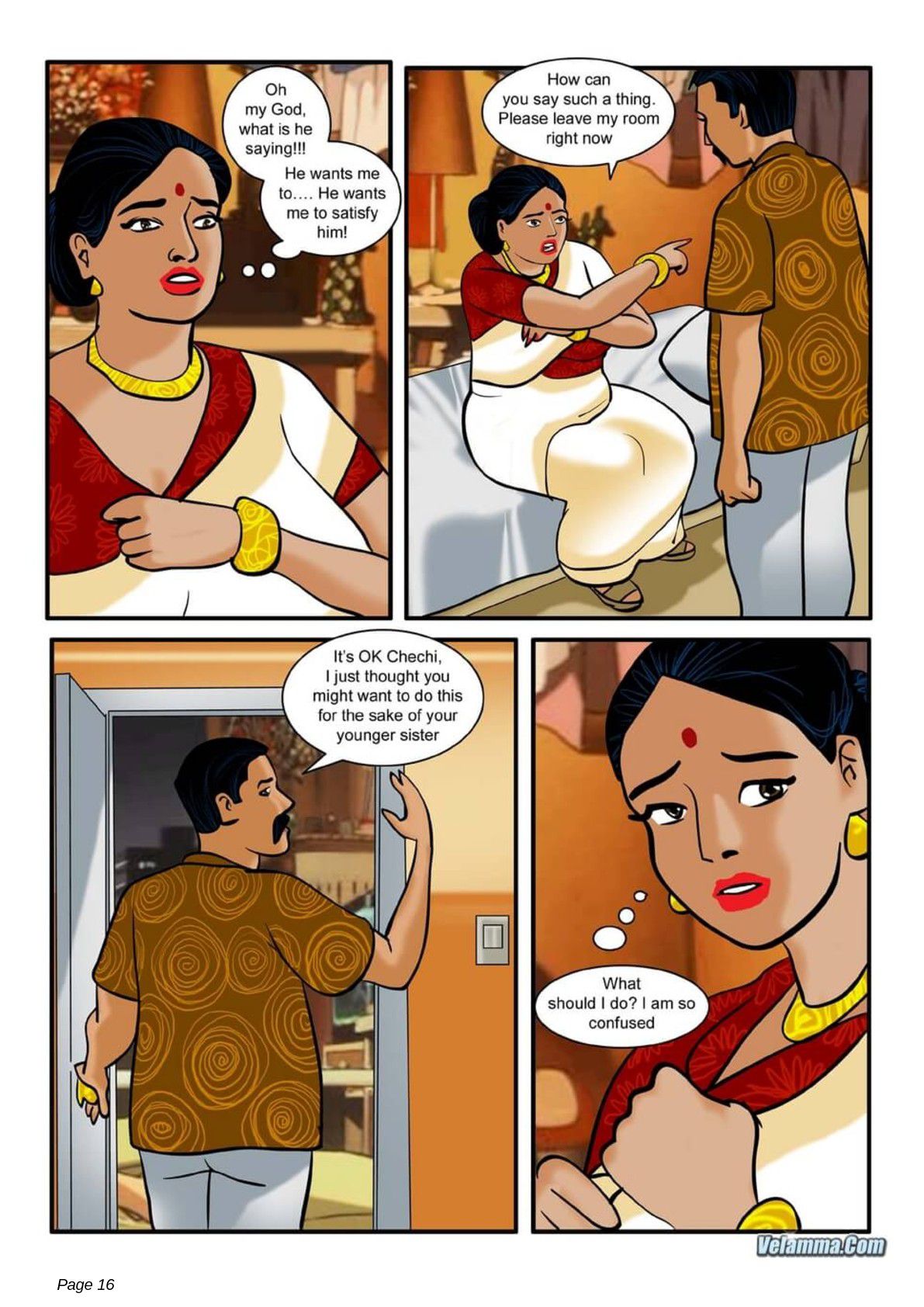 Velamma [Velamma] 3 . Velamma - Chapter 3 - How Far Would You Go For Your Family [Velamma] – page 16
