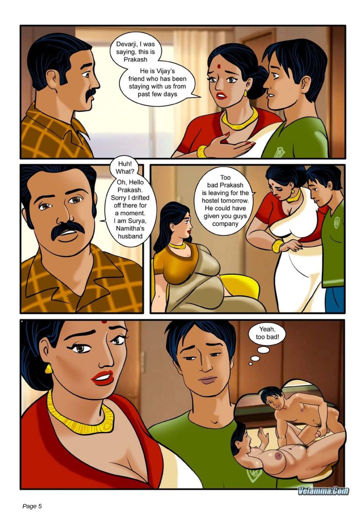 Velamma [Velamma] 3 . Velamma - Chapter 3 - How Far Would You Go For Your Family [Velamma] – page 5