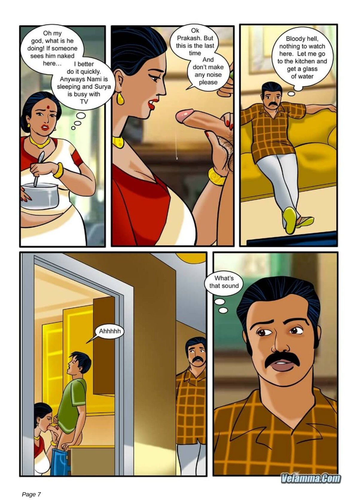 Velamma [Velamma] 3 . Velamma - Chapter 3 - How Far Would You Go For Your Family [Velamma] – page 7