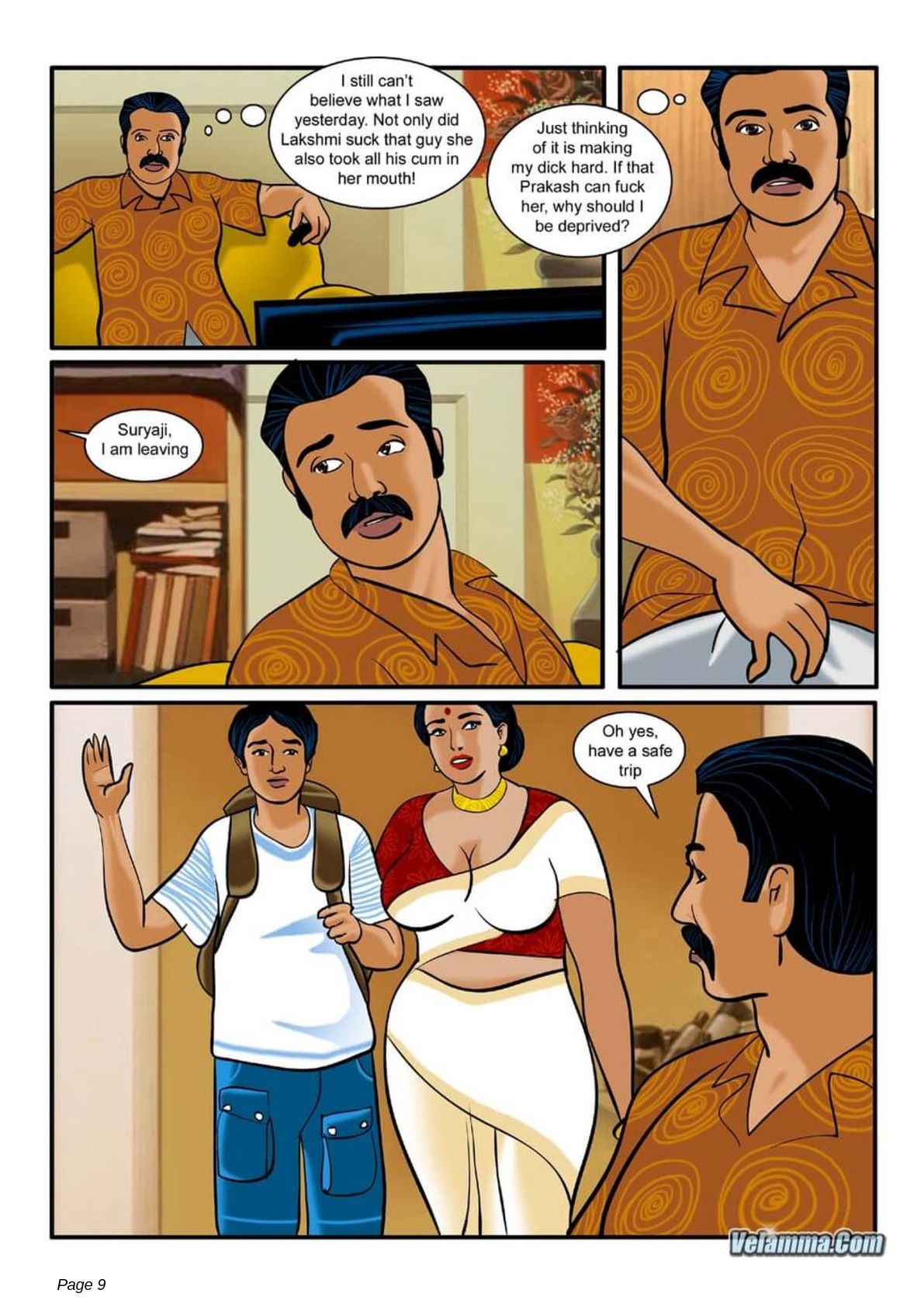 Velamma [Velamma] 3 . Velamma - Chapter 3 - How Far Would You Go For Your Family [Velamma] – page 9