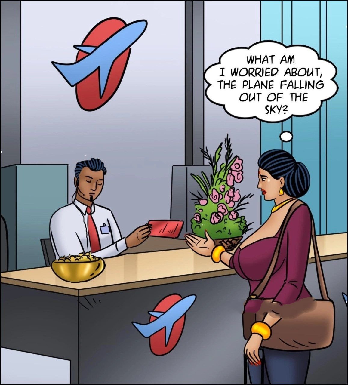 Velamma [Velamma] 123 . Velamma - Chapter 123 - Fear of Flying [Velamma] – page 32