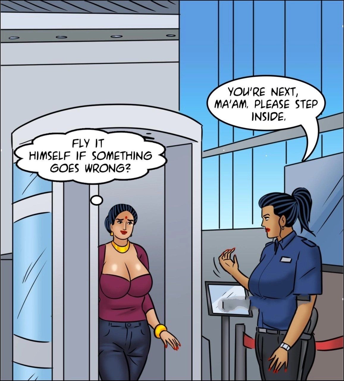 Velamma [Velamma] 123 . Velamma - Chapter 123 - Fear of Flying [Velamma] – page 34