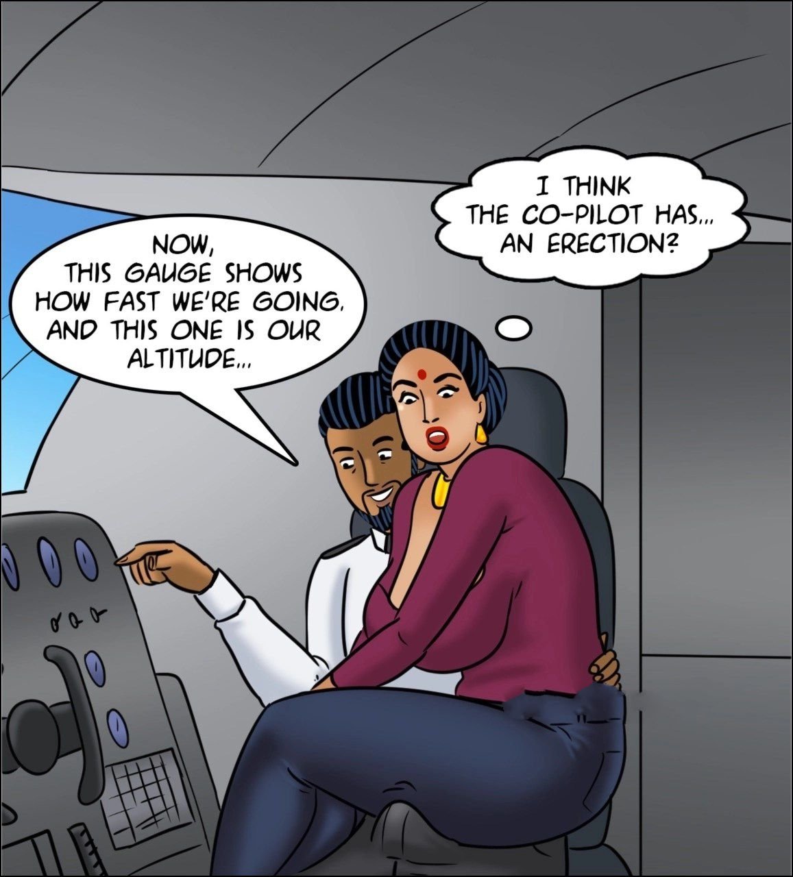 Velamma [Velamma] 123 . Velamma - Chapter 123 - Fear of Flying [Velamma] – page 87