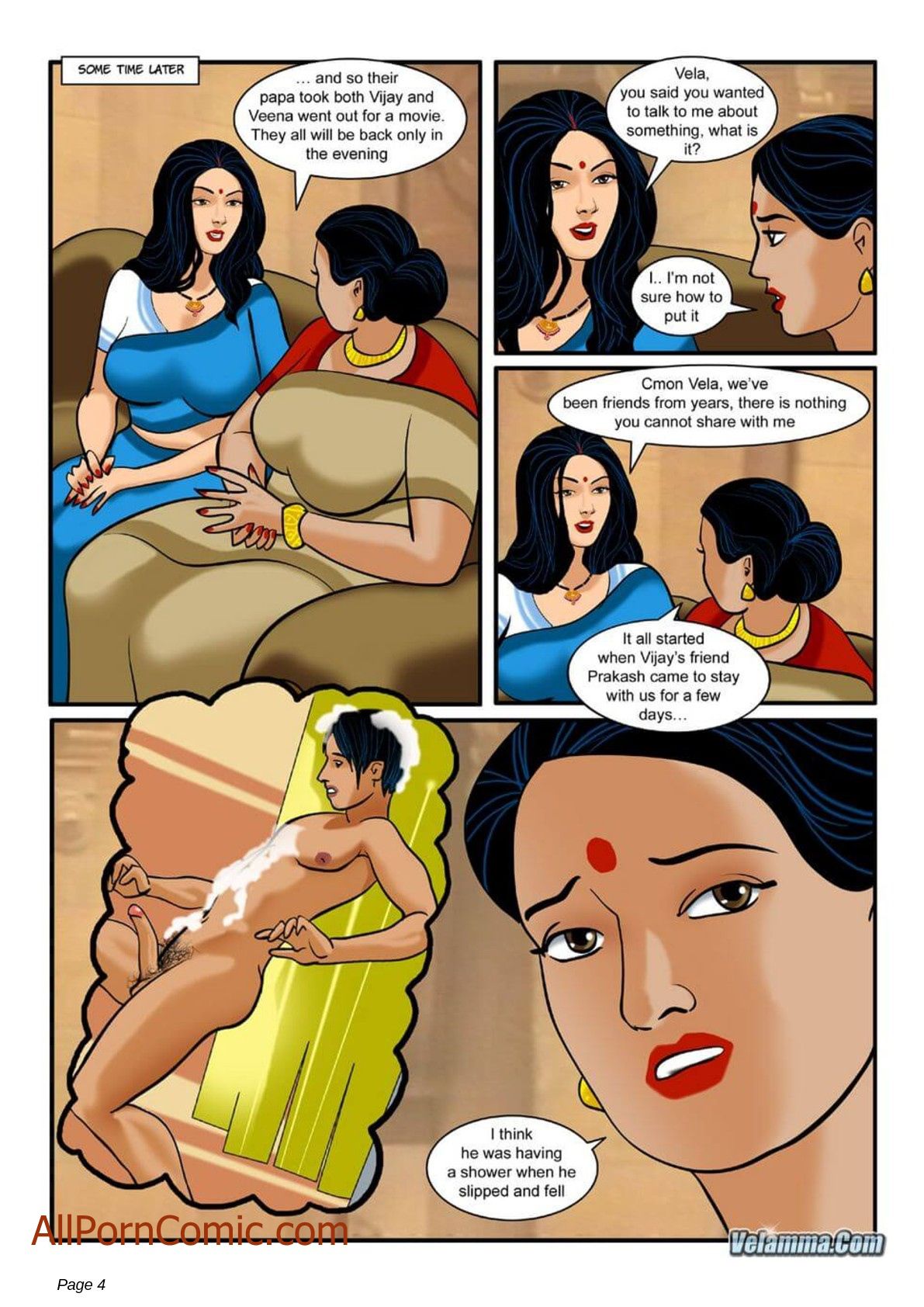 Velamma [Velamma] 6 . Velamma - Chapter 6 - Visit From An Old Friend [Velamma] – page 4