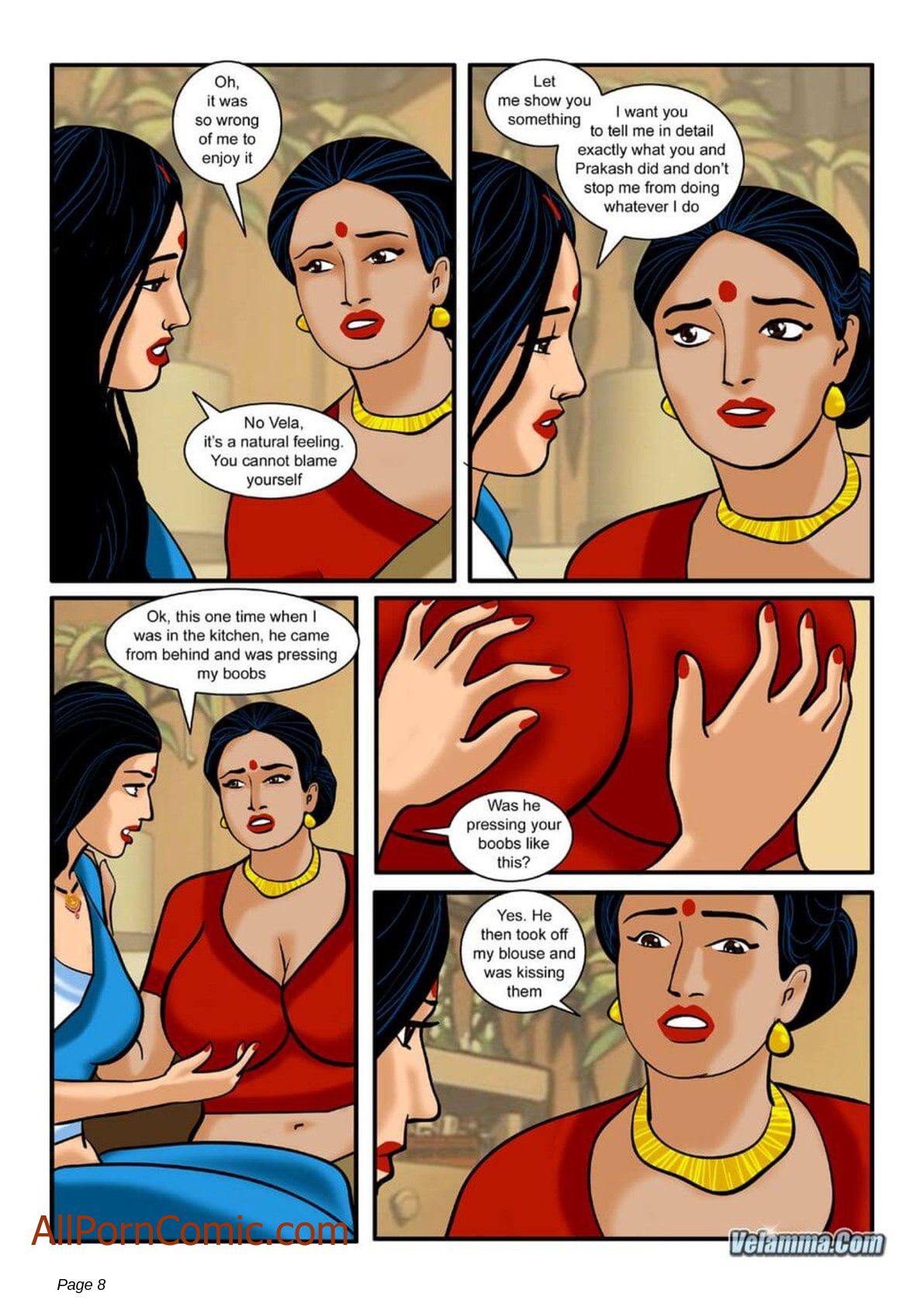 Velamma [Velamma] 6 . Velamma - Chapter 6 - Visit From An Old Friend [Velamma] – page 8