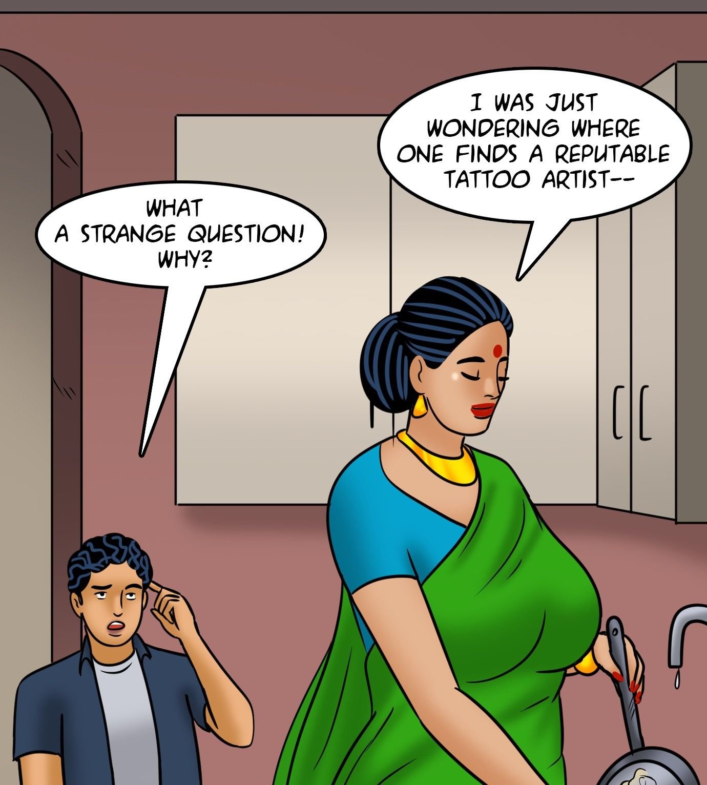 Velamma [Velamma] 122 . Velamma - Chapter 122 - Velamma Gets A Tattoo [Velamma] – page 40