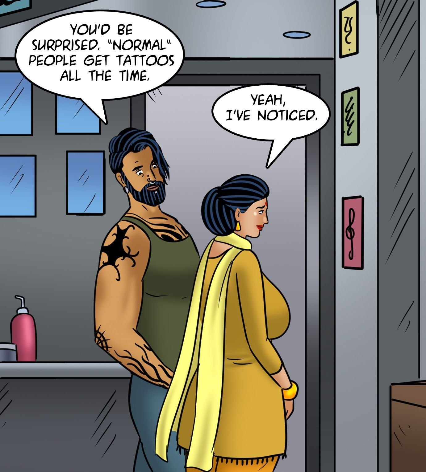 Velamma [Velamma] 122 . Velamma - Chapter 122 - Velamma Gets A Tattoo [Velamma] – page 47