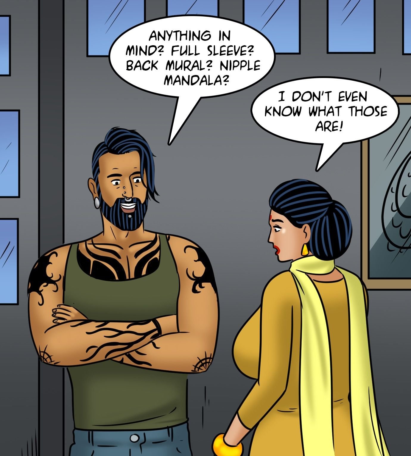Velamma [Velamma] 122 . Velamma - Chapter 122 - Velamma Gets A Tattoo [Velamma] – page 48