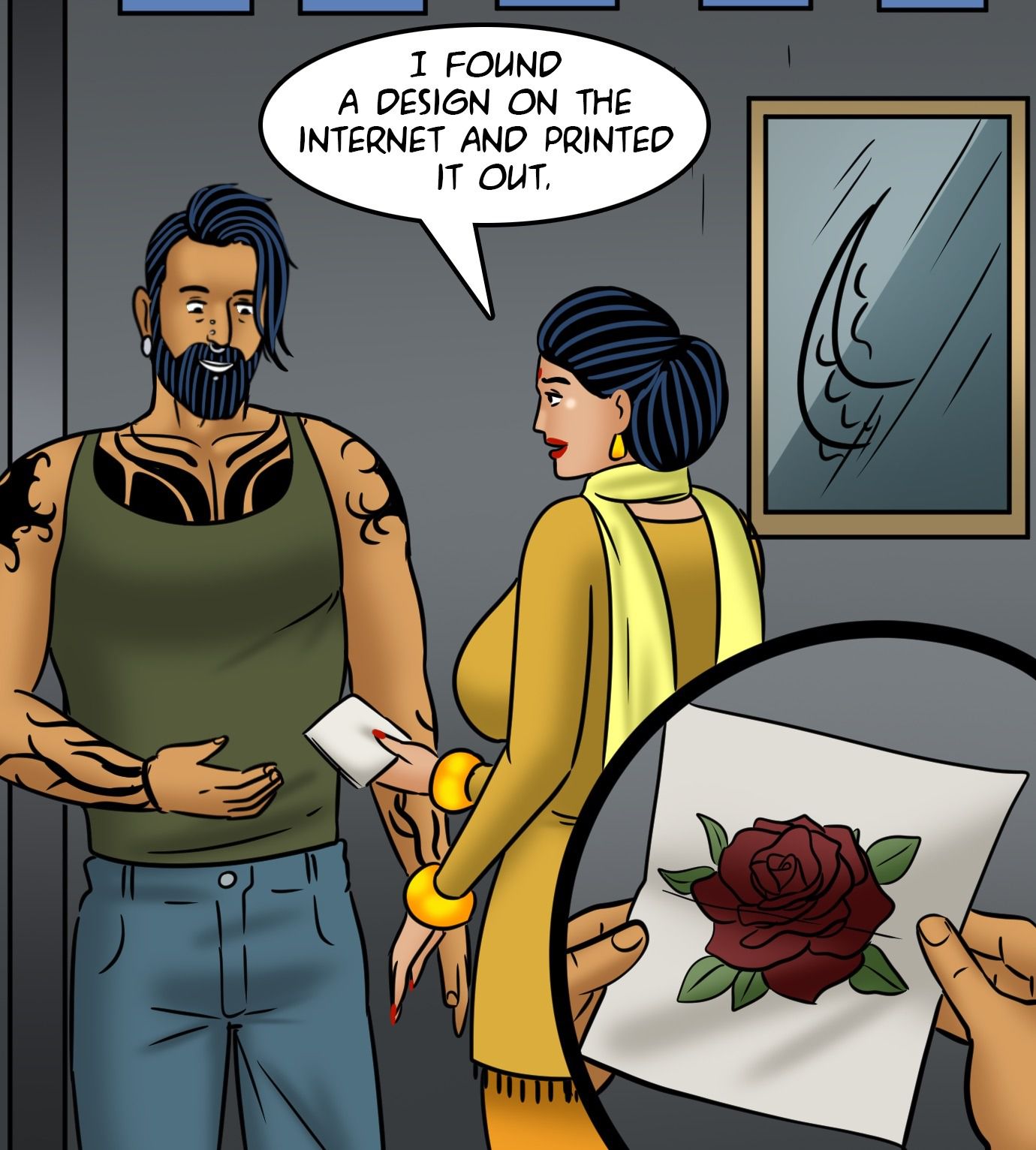 Velamma [Velamma] 122 . Velamma - Chapter 122 - Velamma Gets A Tattoo [Velamma] – page 49