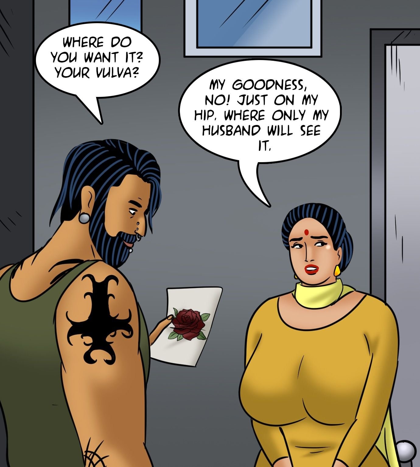 Velamma [Velamma] 122 . Velamma - Chapter 122 - Velamma Gets A Tattoo [Velamma] – page 50