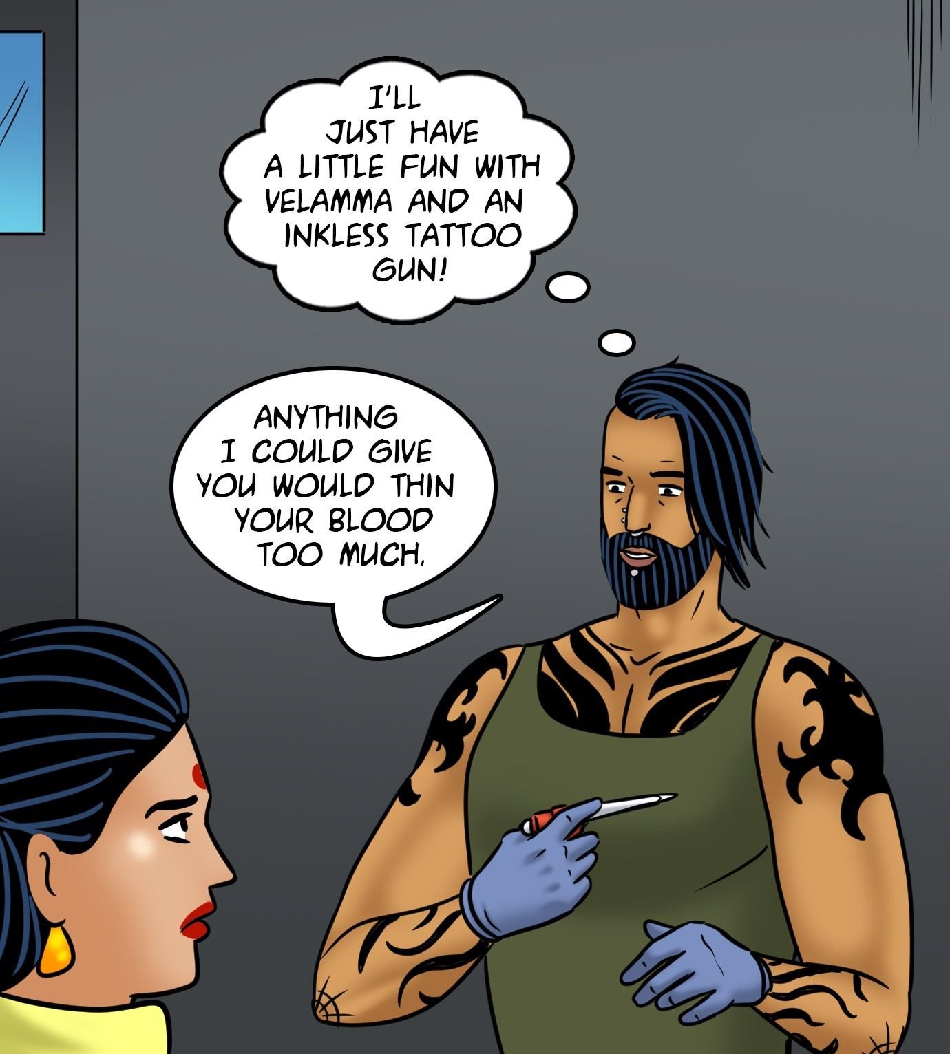 Velamma [Velamma] 122 . Velamma - Chapter 122 - Velamma Gets A Tattoo [Velamma] – page 77