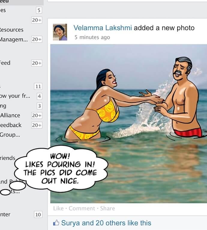 Velamma [Velamma] 78 . Velamma - Chapter 78 - Digital Penetration [Velamma] – page 10