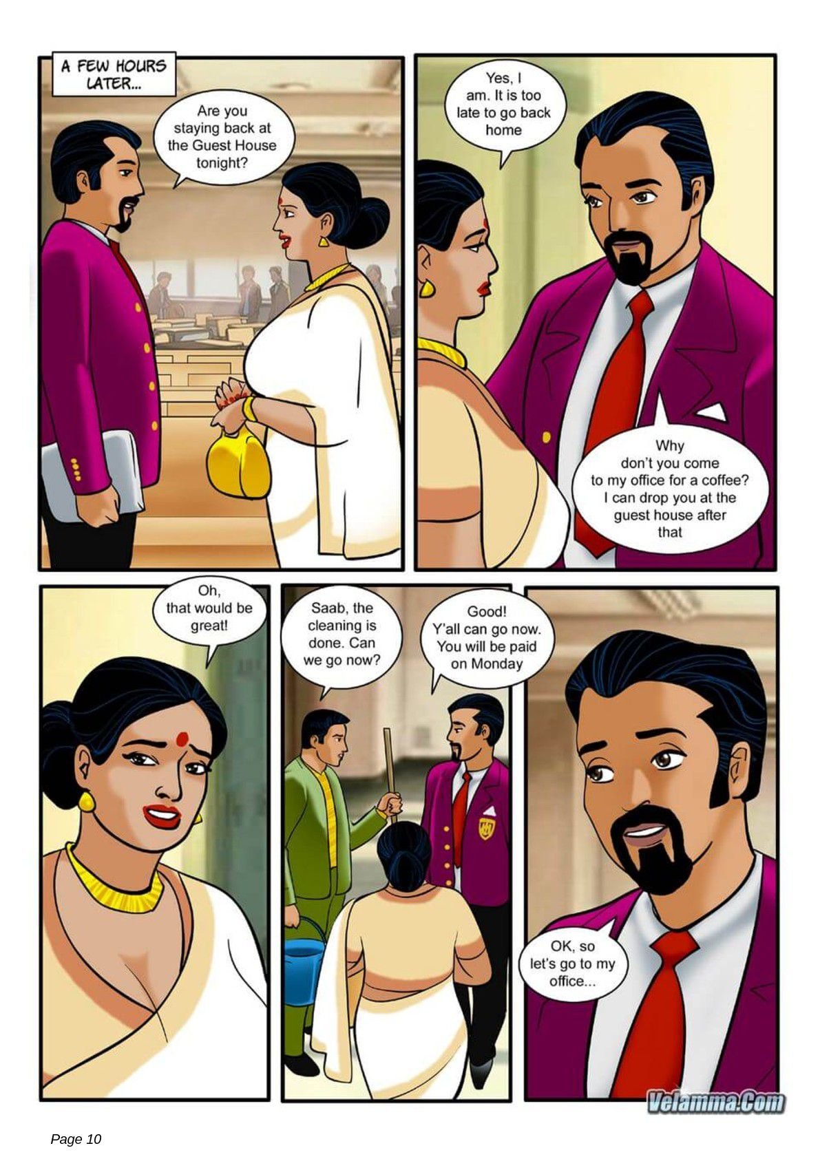 Velamma [Velamma] 5 . Velamma - Chapter 5 - The Chief Guest [Velamma] – page 10