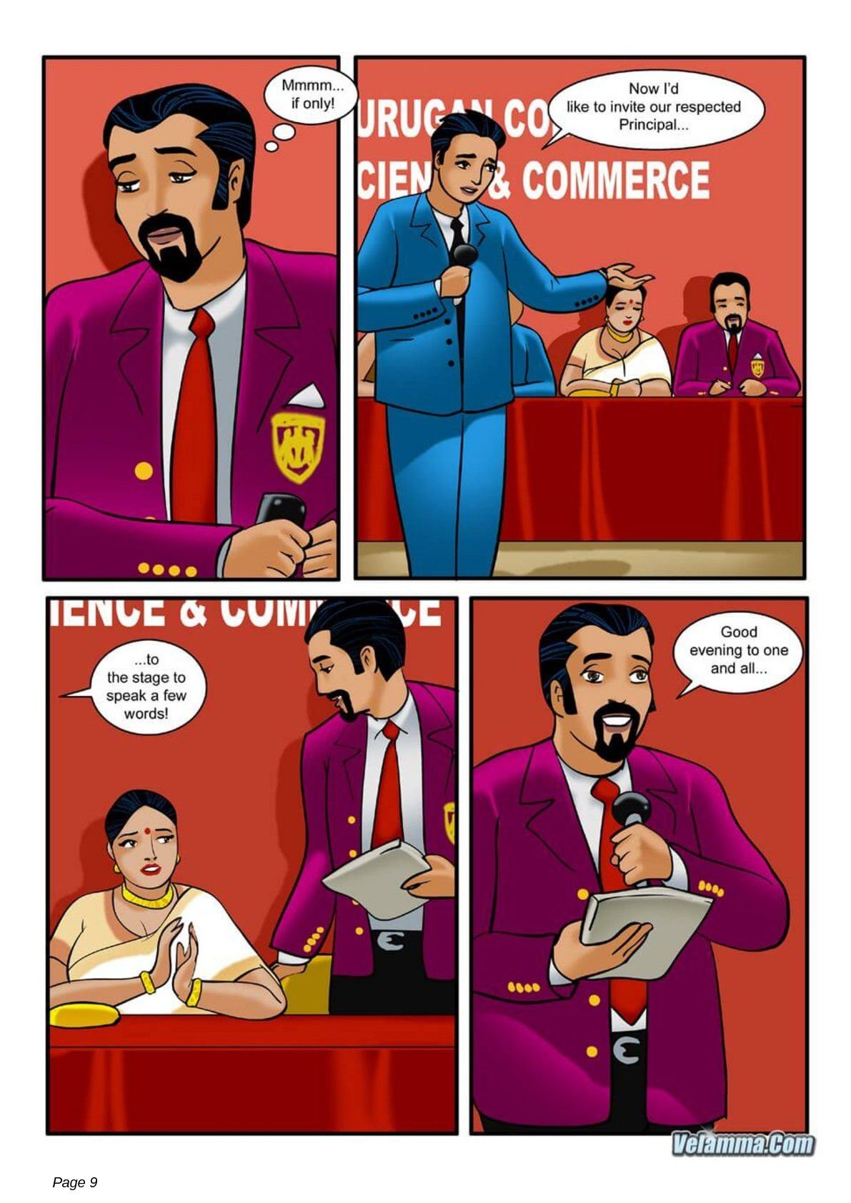 Velamma [Velamma] 5 . Velamma - Chapter 5 - The Chief Guest [Velamma] – page 9