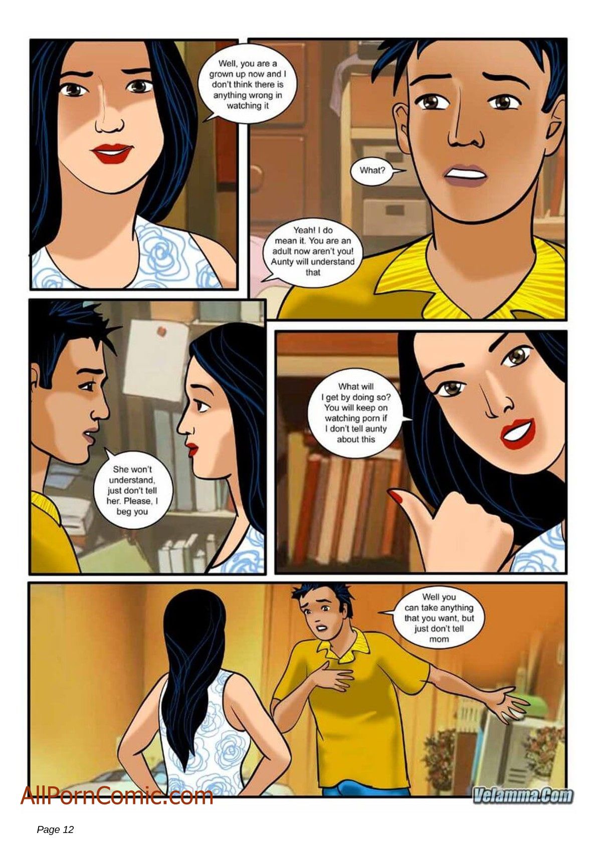 Velamma [Velamma] 7 . Velamma - Chapter 7 - She Needs More Than Just Motherly Love [Velamma] – page 12