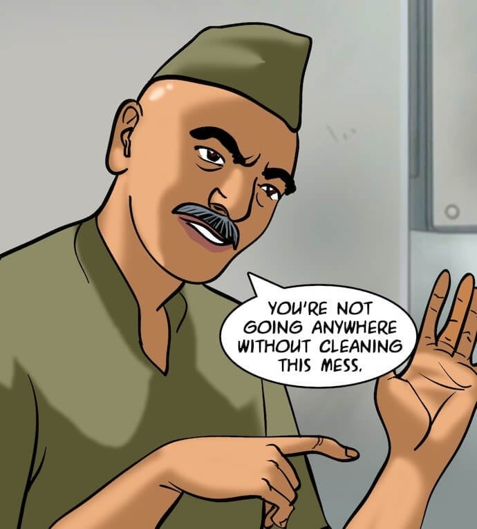Velamma [Velamma] 80 . Velamma - Chapter 80 - The Janitor's "Job" [Velamma] – page 45
