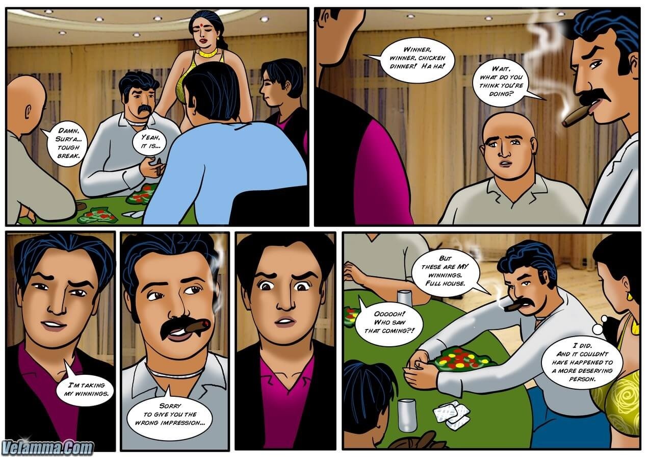 Velamma [Velamma] 39.5 . Velamma - Hindi - Chapter 39 - सेक्सी पोकर खेल जिसमें वेला का सब है दांव में [Velamma] – page 16