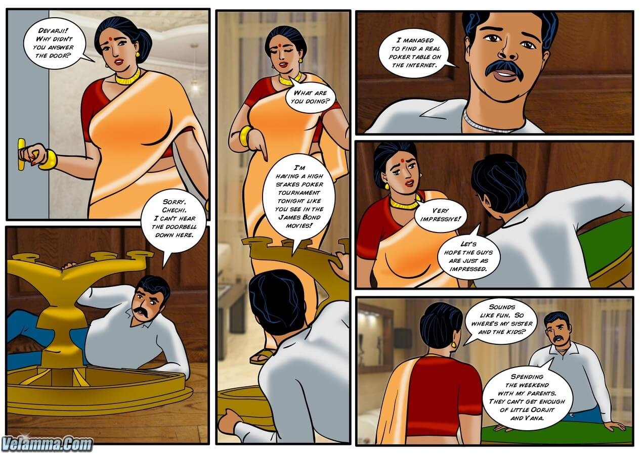 Velamma [Velamma] 39.5 . Velamma - Hindi - Chapter 39 - सेक्सी पोकर खेल जिसमें वेला का सब है दांव में [Velamma] – page 3
