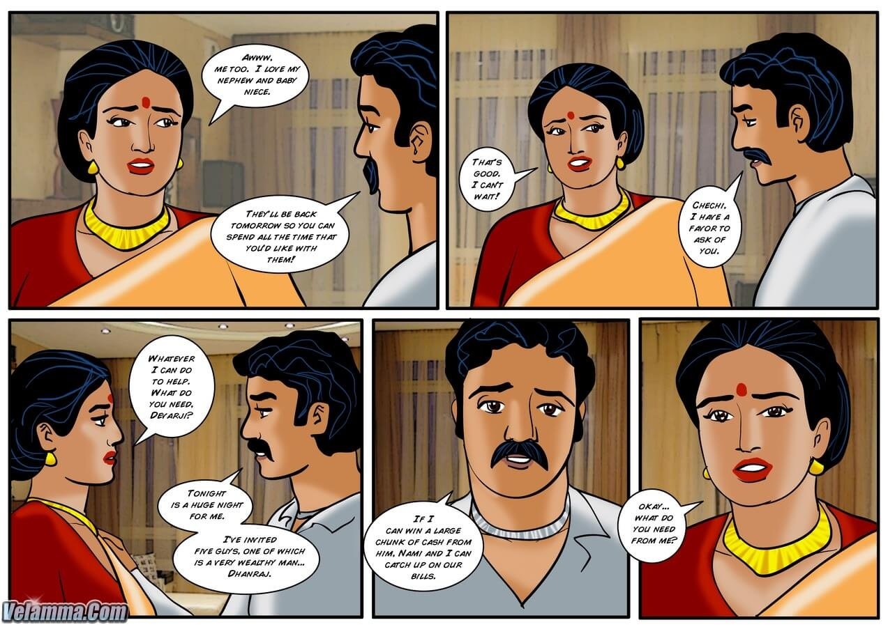Velamma [Velamma] 39.5 . Velamma - Hindi - Chapter 39 - सेक्सी पोकर खेल जिसमें वेला का सब है दांव में [Velamma] – page 4