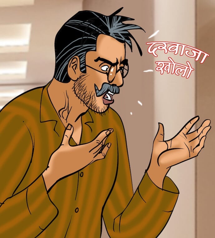 Velamma [Velamma] 84.5 . Velamma - Hindi - Chapter 84 - स्पर्श चिकित्सा [Velamma] – page 33