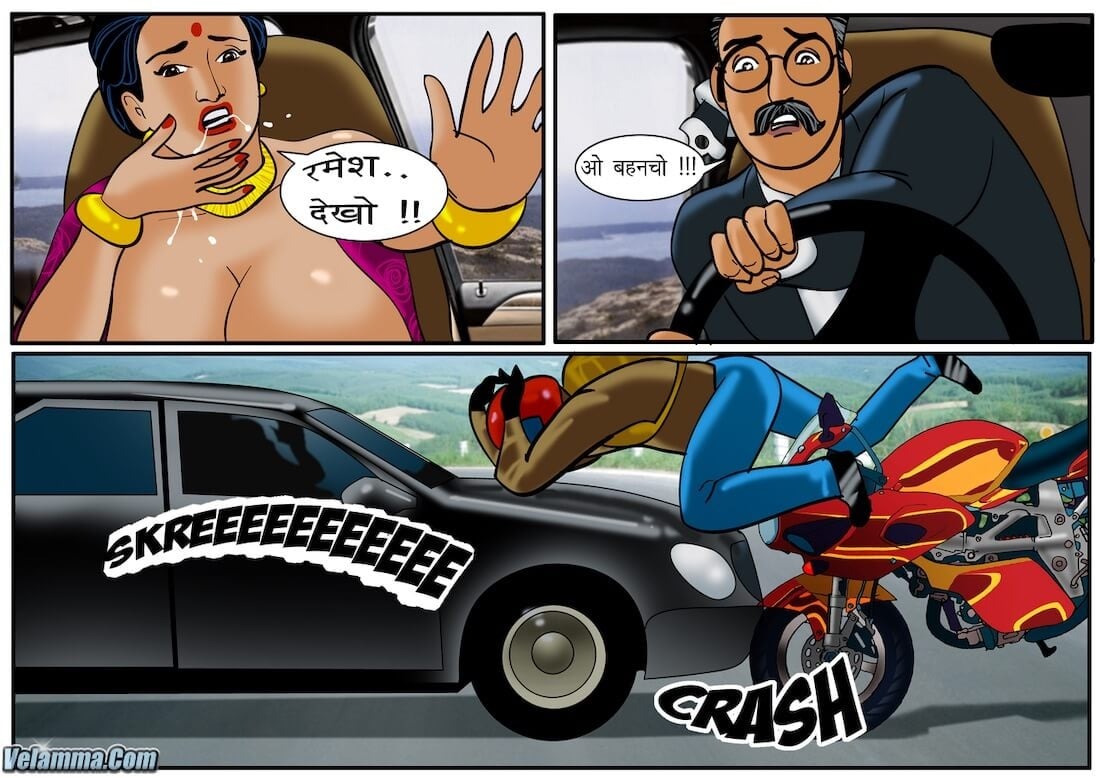 Velamma [Velamma] 35.5 . Velamma - Hindi - Chapter 35 - दुर्घटना [Velamma] – page 7