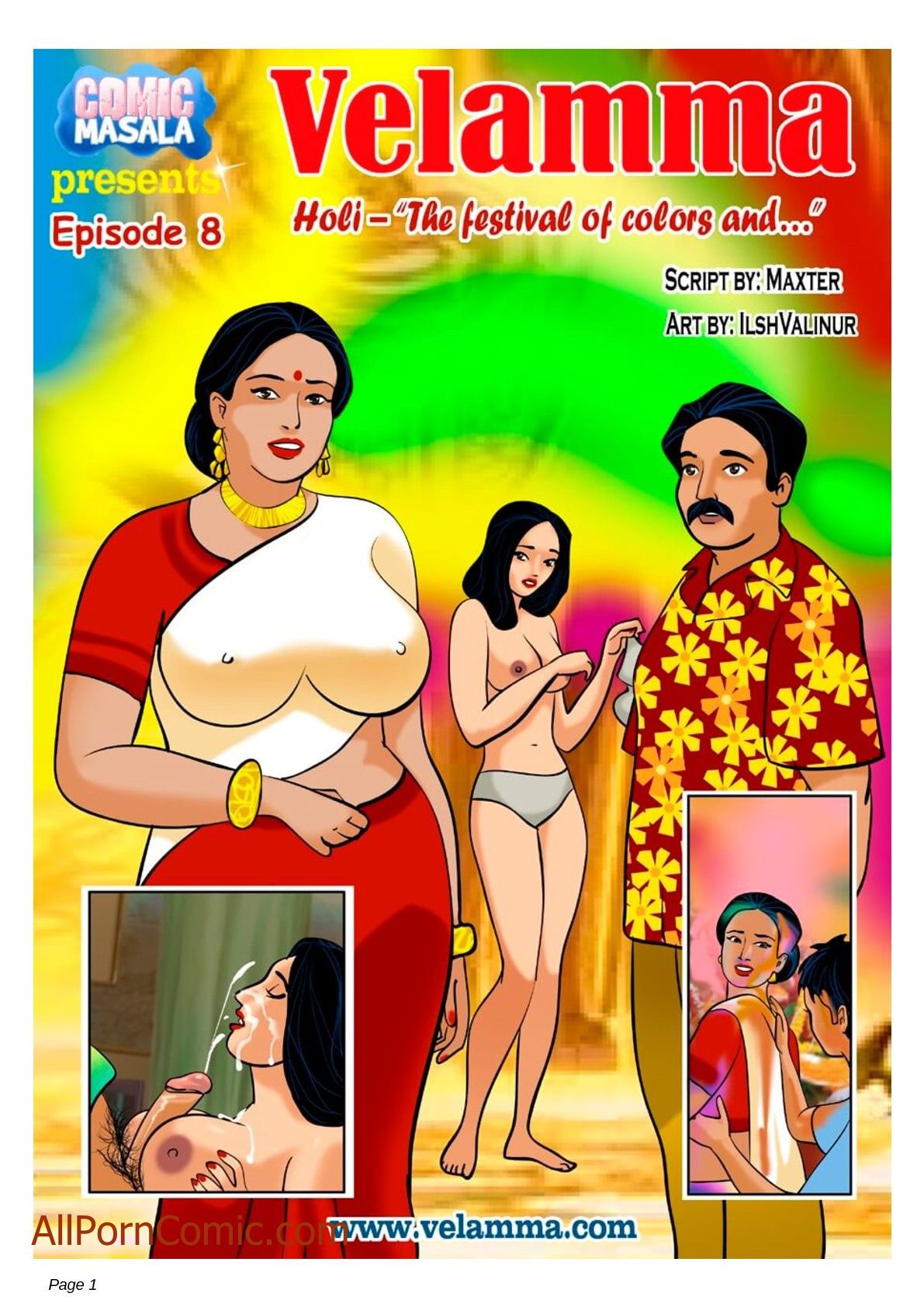 Velamma [Velamma] 8 . Velamma - Chapter 8 - The Festival Of Colors And.. [Velamma] – page 1
