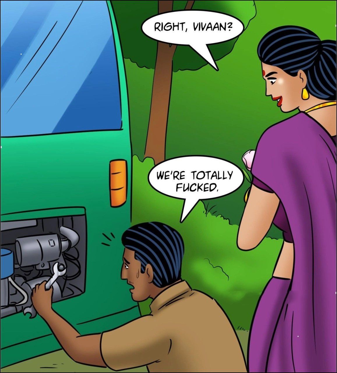 Velamma [Velamma] 126 . Velamma - LQ - Chapter 126 - Rickshaw Rendezvous [Velamma] – page 56
