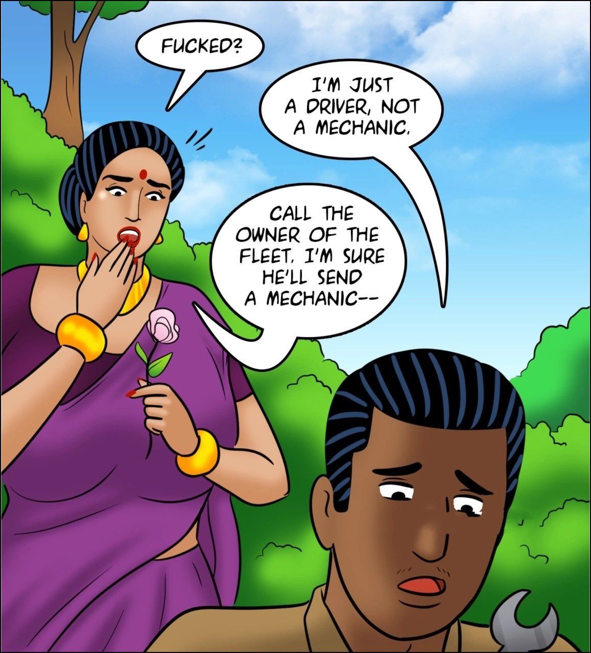 Velamma [Velamma] 126 . Velamma - LQ - Chapter 126 - Rickshaw Rendezvous [Velamma] – page 57