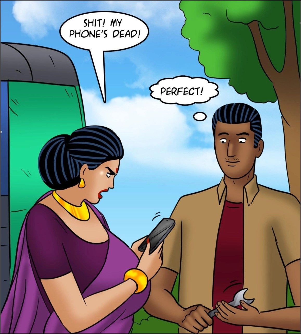 Velamma [Velamma] 126 . Velamma - LQ - Chapter 126 - Rickshaw Rendezvous [Velamma] – page 60