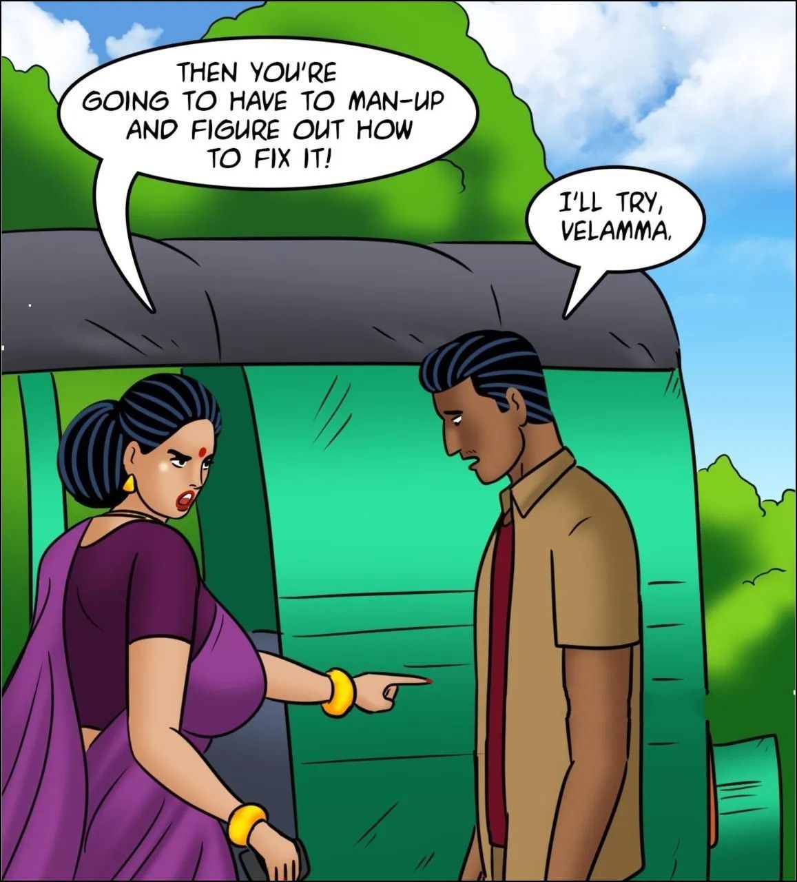 Velamma [Velamma] 126 . Velamma - LQ - Chapter 126 - Rickshaw Rendezvous [Velamma] – page 62