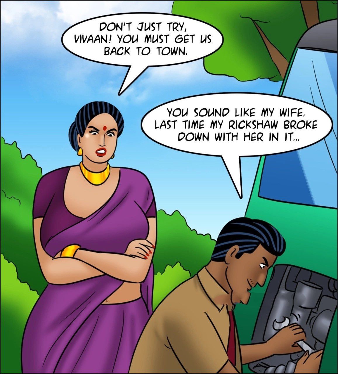 Velamma [Velamma] 126 . Velamma - LQ - Chapter 126 - Rickshaw Rendezvous [Velamma] – page 63