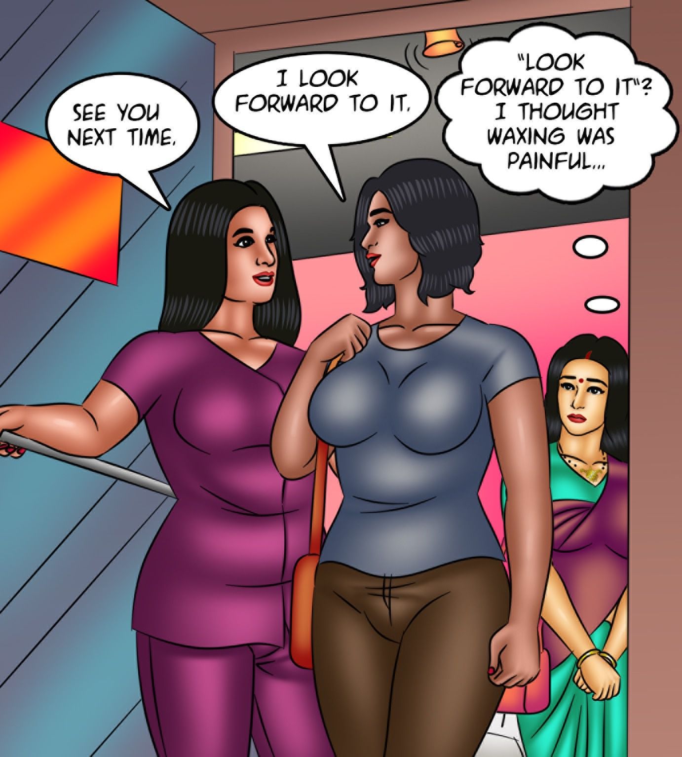Savita Bhabhi [Kirtu] 128 . Savita Bhabhi - Waxing Erotic - Chapter 128 [Kirtu] – page 38