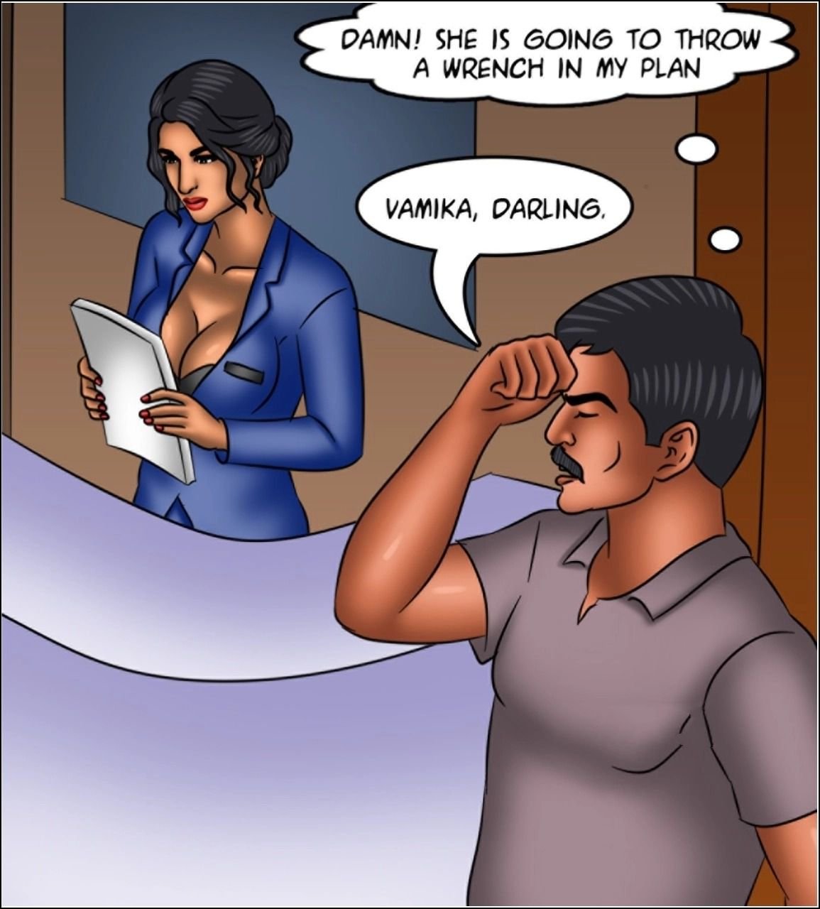Savita Bhabhi [Kirtu] 150 . Savita Bhabhi - Vamika's Secret - Chapter 150 [Kirtu] – page 55