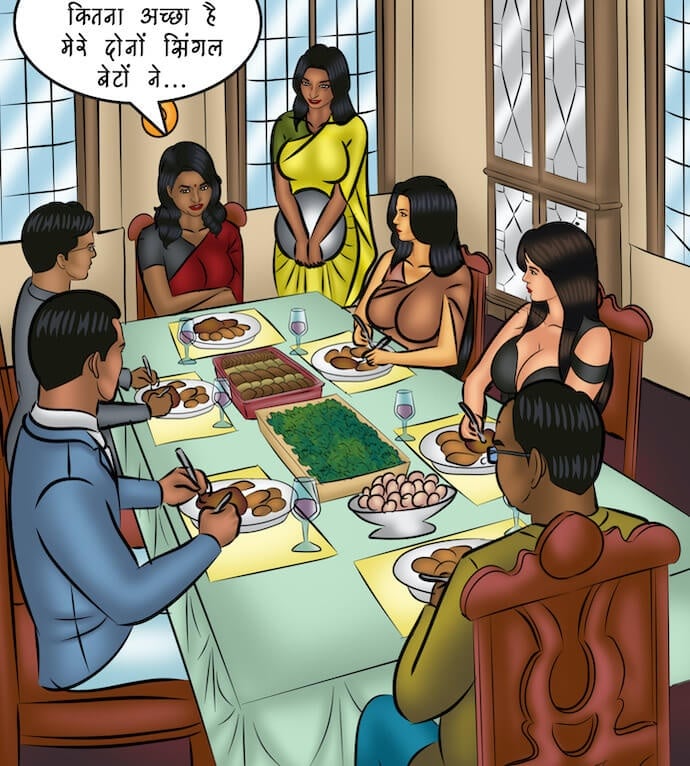 Savita Bhabhi [Kirtu] 107.5 . Savita Bhabhi - Hindi - Chapter 107 - शानदार एक्टिंग से बहुओं को घर लाना [Kirtu] – page 33