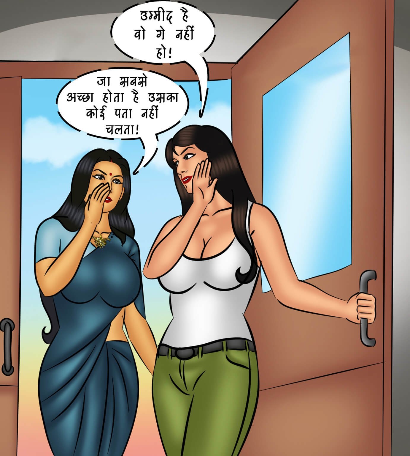 Savita Bhabhi [Kirtu] 109.5 . Savita Bhabhi - Hindi - Chapter 109 - आग फिर से भड़काना [Kirtu] – page 16