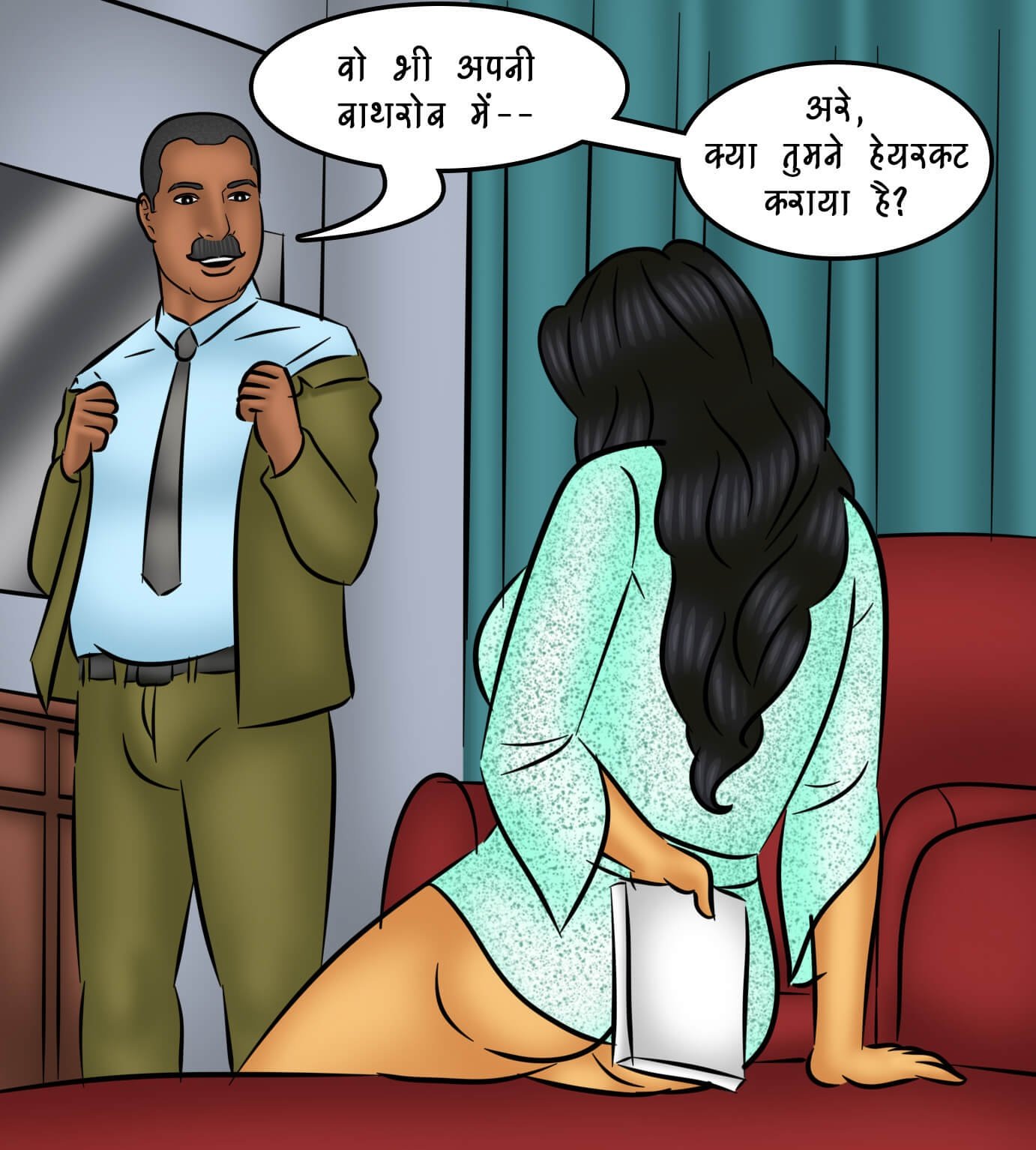 Savita Bhabhi [Kirtu] 109.5 . Savita Bhabhi - Hindi - Chapter 109 - आग फिर से भड़काना [Kirtu] – page 50